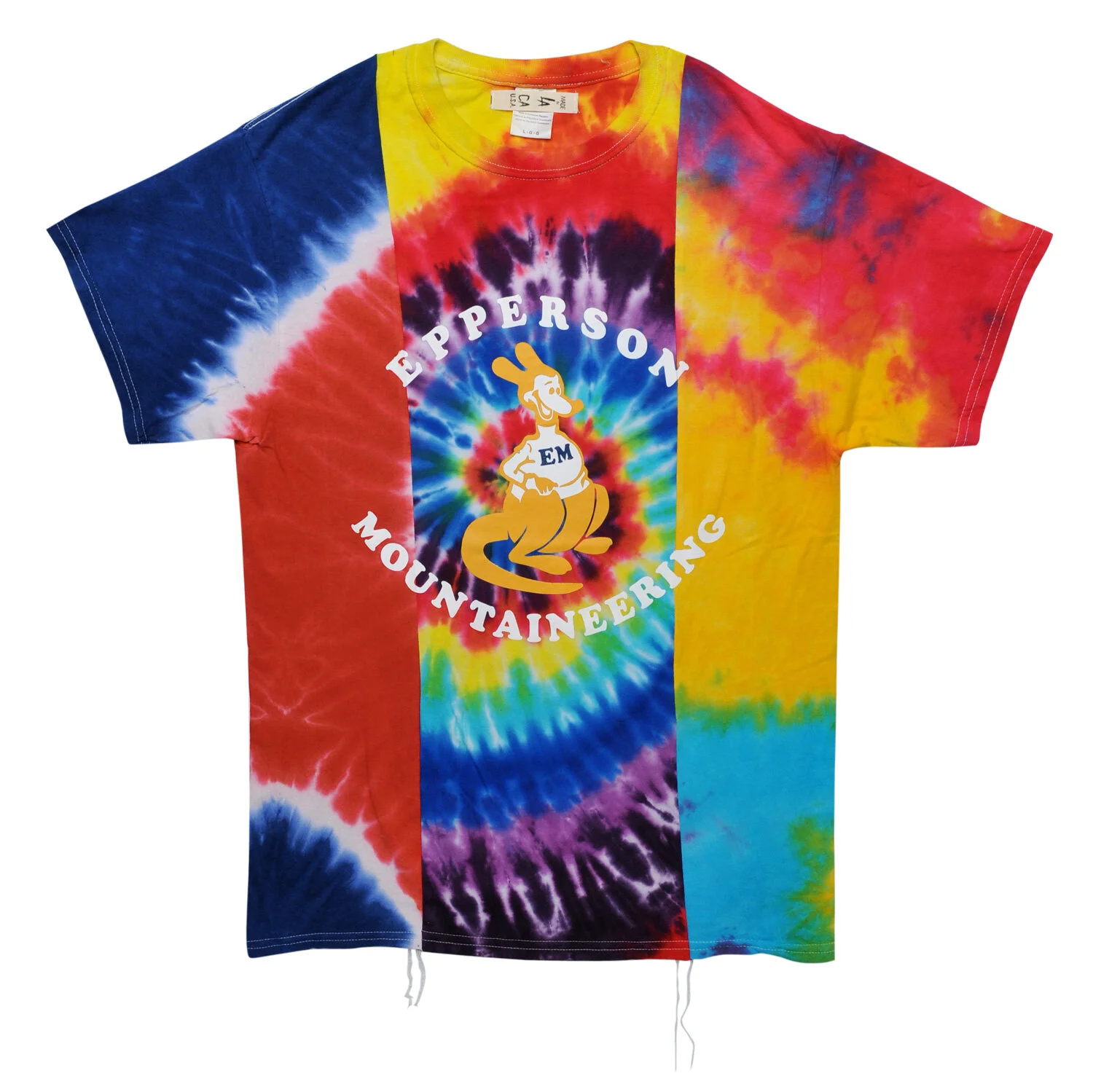 Remake Tie Dye Tee w/ Kangaroo Print 