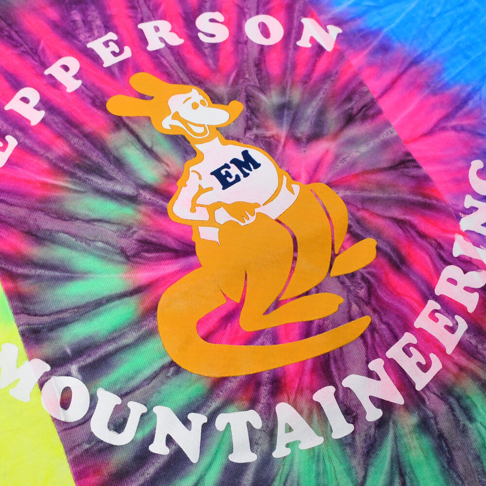 Remake Tie Dye Tee w/ Kangaroo Print - Neon A — Epperson Mountaineering