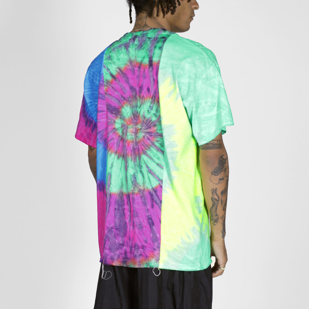 Remake Tie Dye Tee w/ Kangaroo Print - Neon A — Epperson Mountaineering