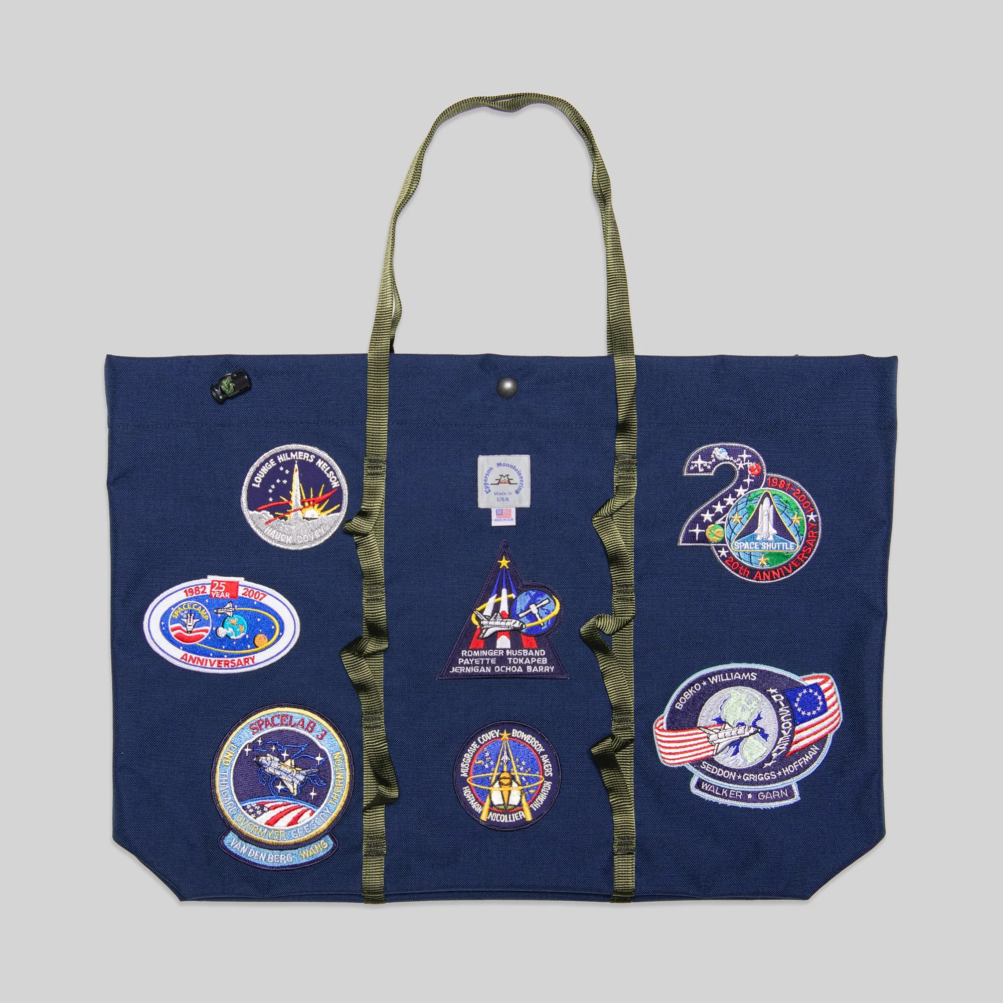Large Climb Tote with Vintage Nasa Patch