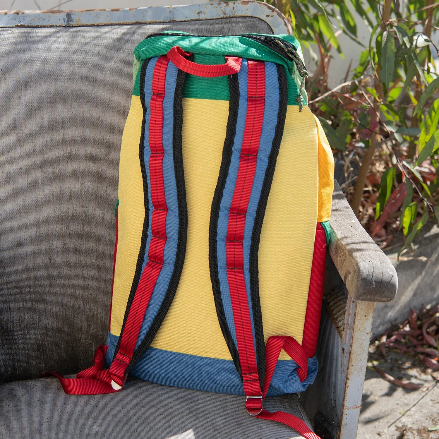 7. Medium Climb Pack Green Pastel Yellow Back.jpg