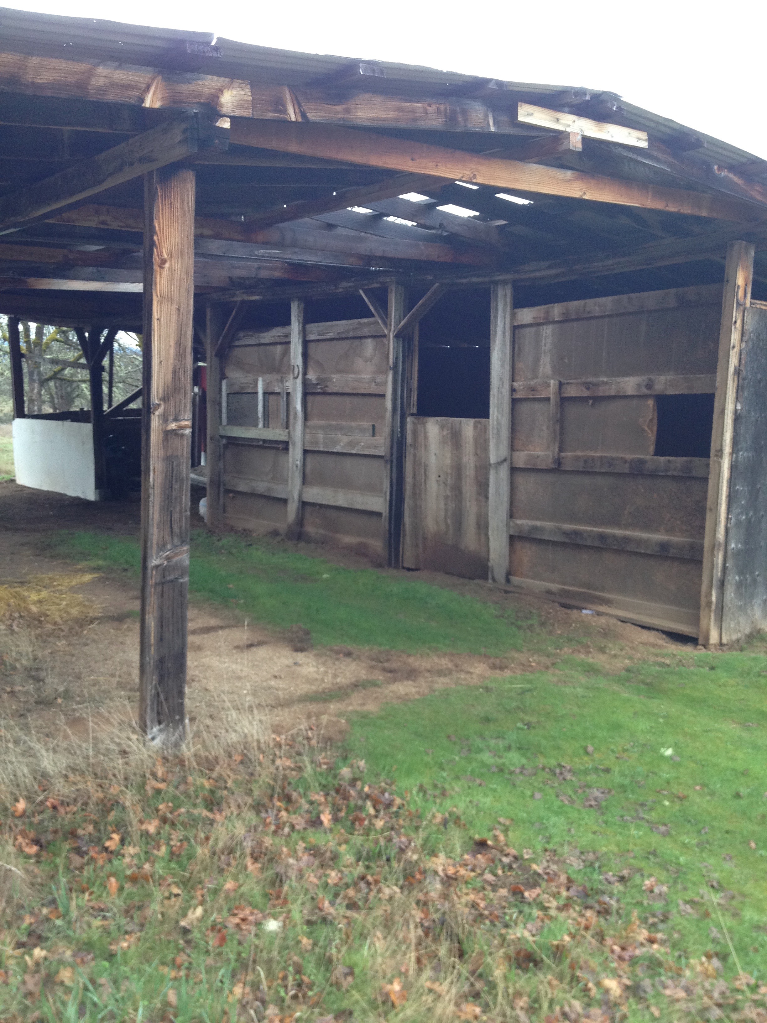 The Original Barn was falling over and not safe!