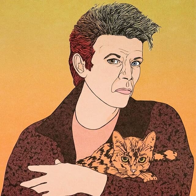 🎶Let's💃...#inkdrawing #instart #art #artistsoninstagram #artoftheday #musiciansofinstagram #hair #music #icon #illustration #illustrationartists #digitalart #cat #catsofinstagram #pencildrawing #iconic #vintage #retro #bowie #davidbowie #80s #fashi