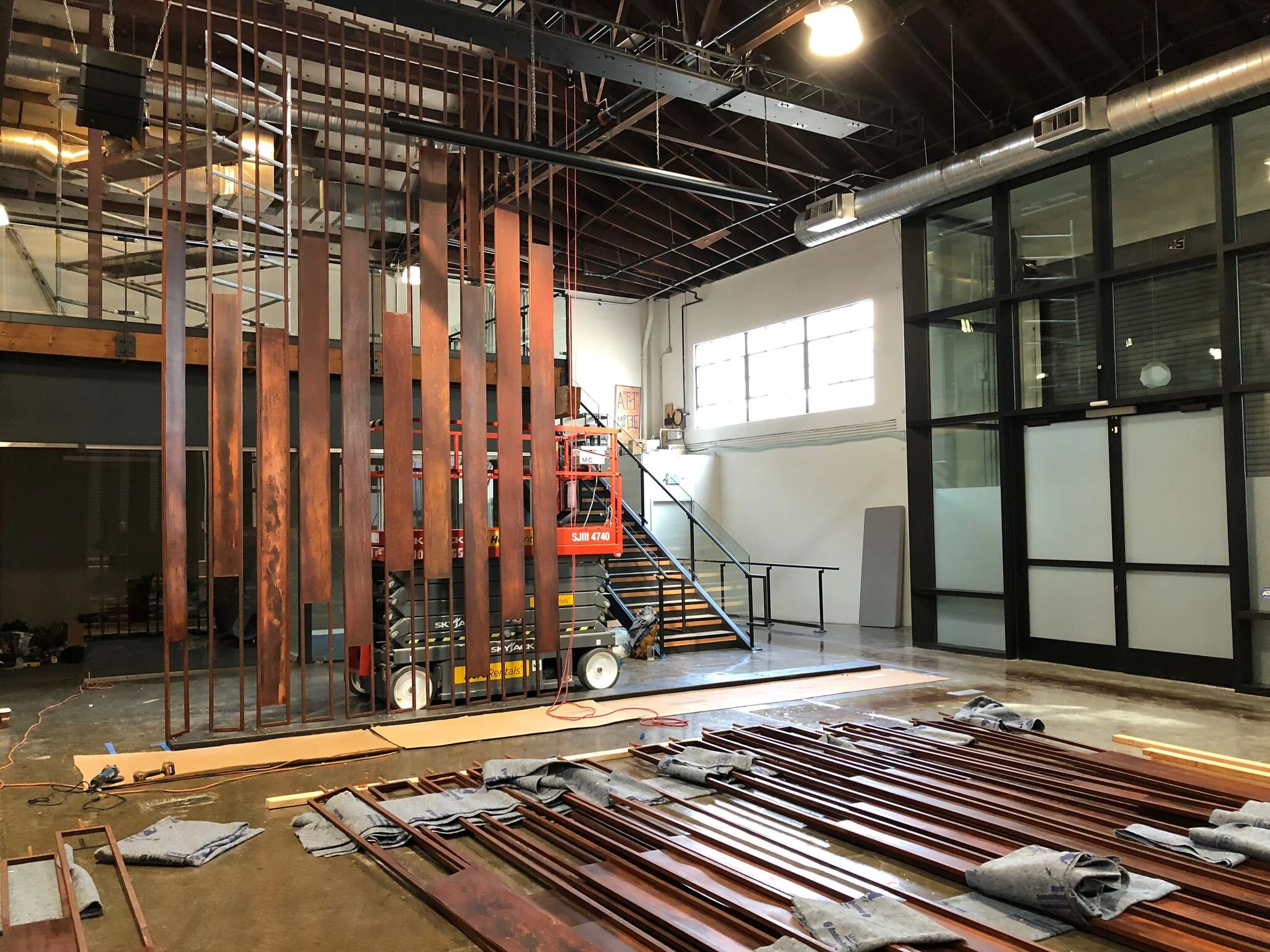 rust curtain beginning to be installed_process.jpeg