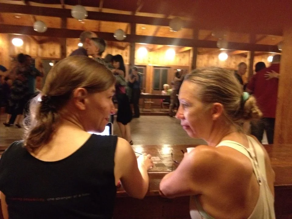 With Brigitta Winkler, who sets an inspiring standard for me as a strong, powerful, loving woman in tango