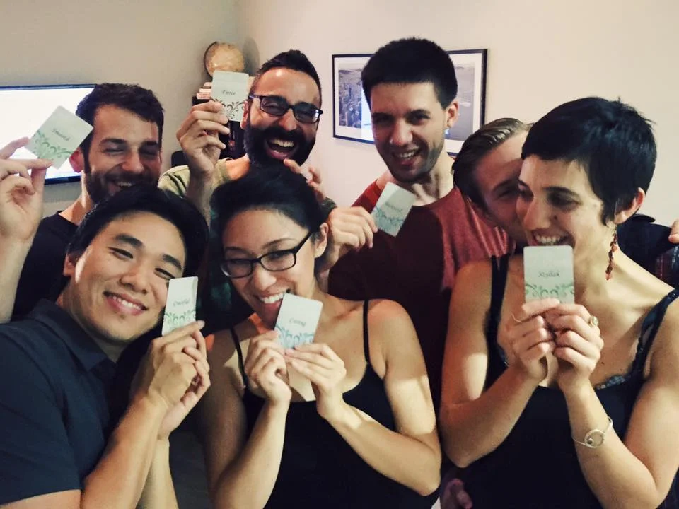 Photo Courtesy Diane Yoon - with friends playing with Sharna fabiano's tango intention cards
