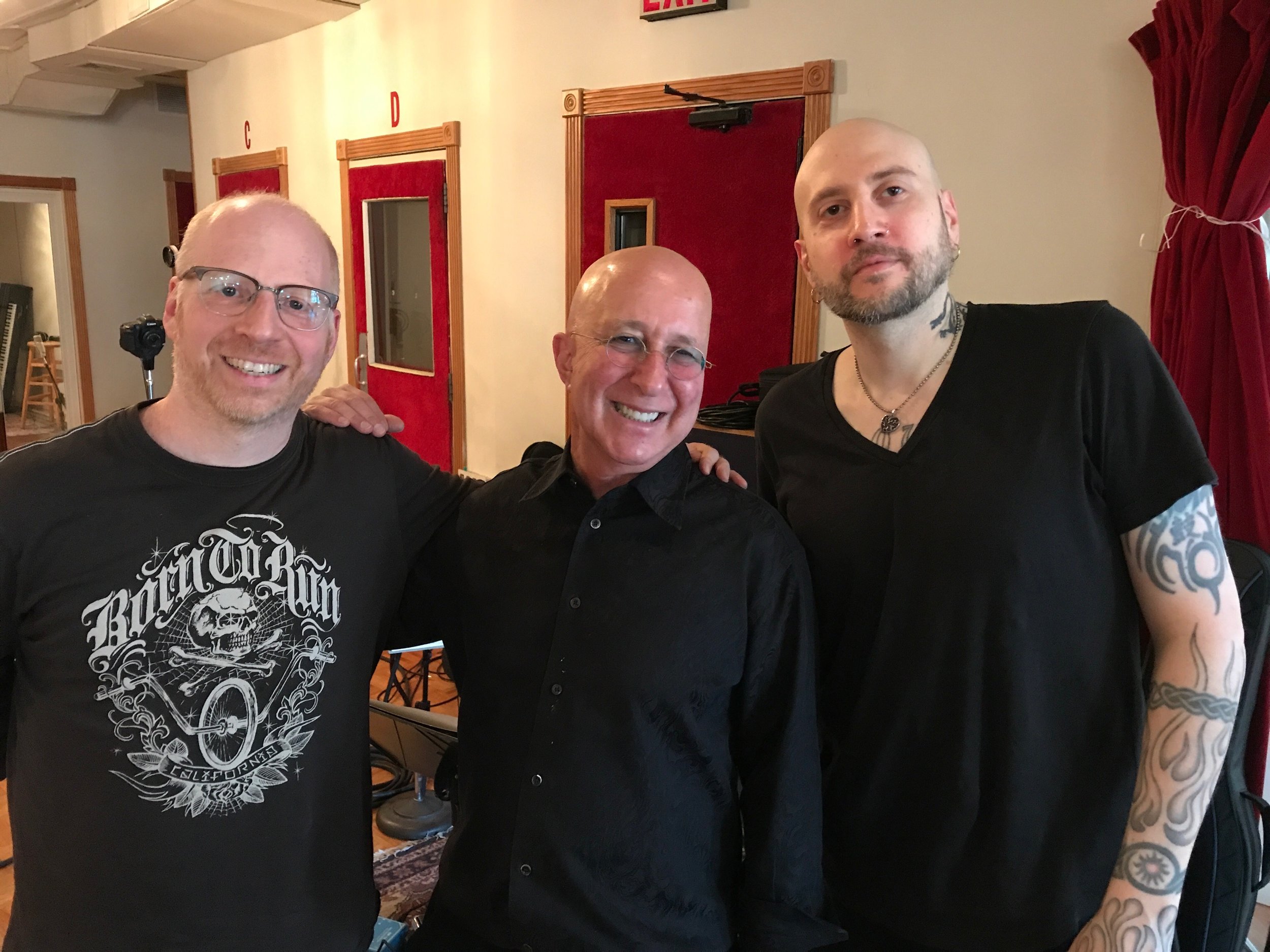 Oz Noy, Paul Shaffer, Stephen Wolf (3 bald jews!)
