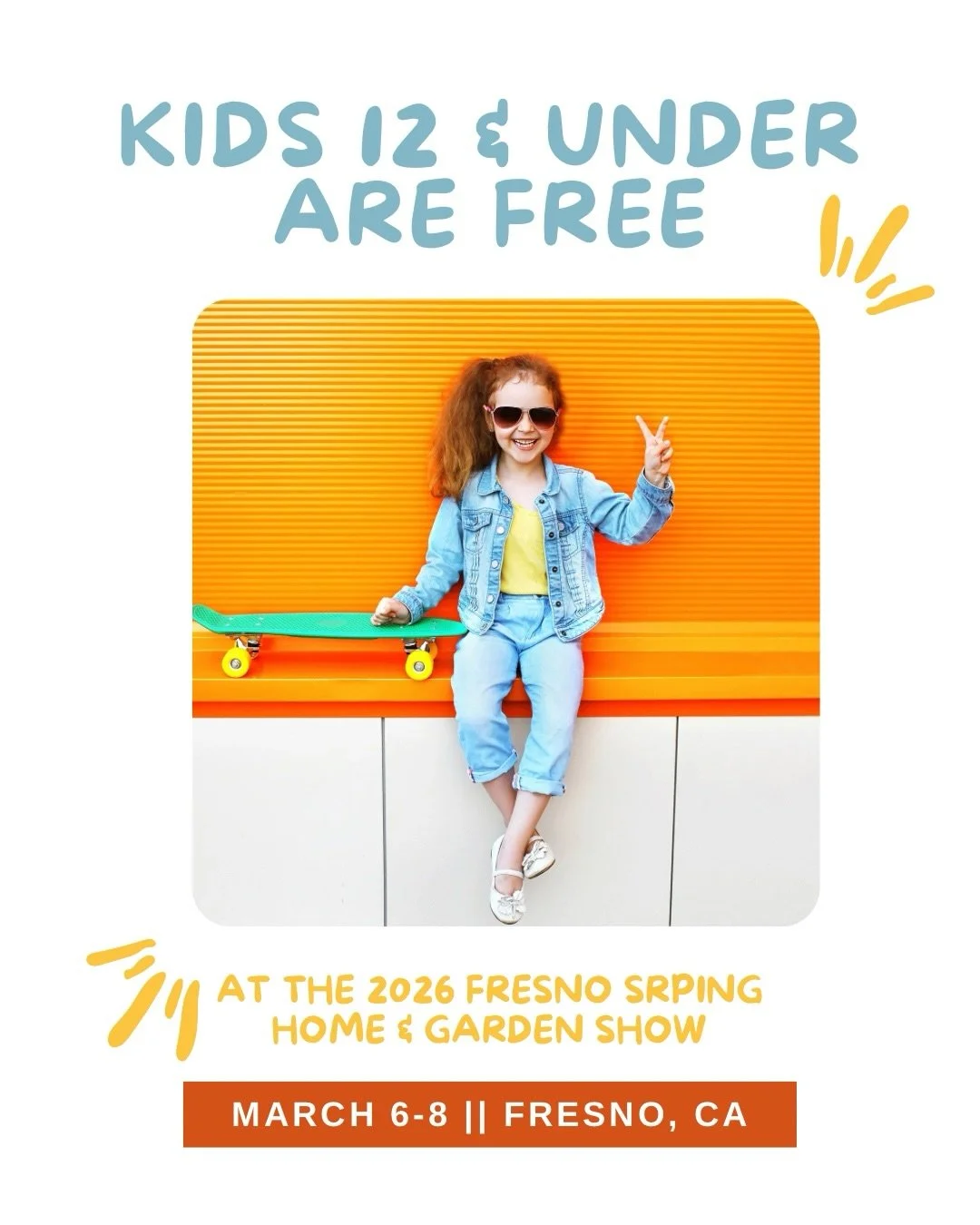 A weekend the whole family will love: The 40th Annual Spring Fresno Home &amp; Garden Show returns March 6-8 at the Fresno Fairgrounds with 400+ local vendors, hands-on workshops, and FREE admission for children 12 &amp; under.

What&rsquo;s waiting 