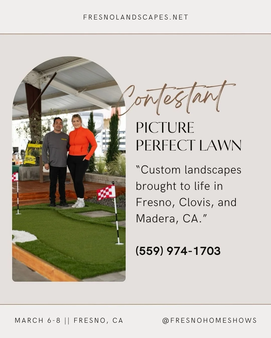 Imagine hosting, relaxing, and entertaining in a backyard you absolutely love. 🌵⛳️

Join us March 6&ndash;8 at The Fresno Fairgrounds for the 2026 Central Valley Art of Landscape Design Competition! Local licensed landscapers bring full backyard dis