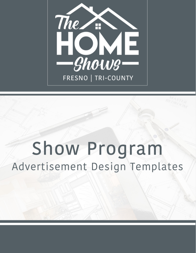 Show Program Ad Design Templates