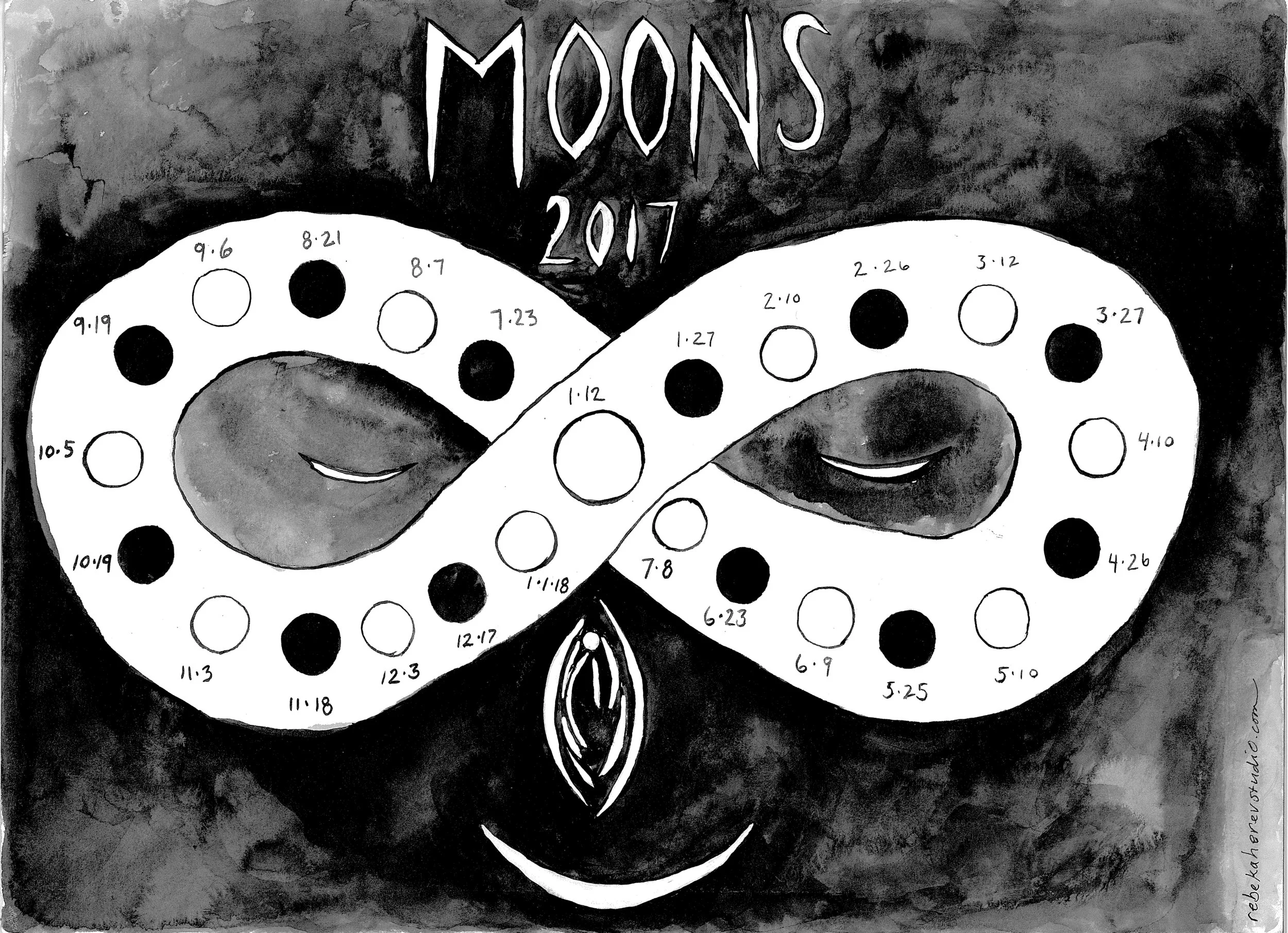 Rebekah Erev Studio Moons2017 (available for download here)