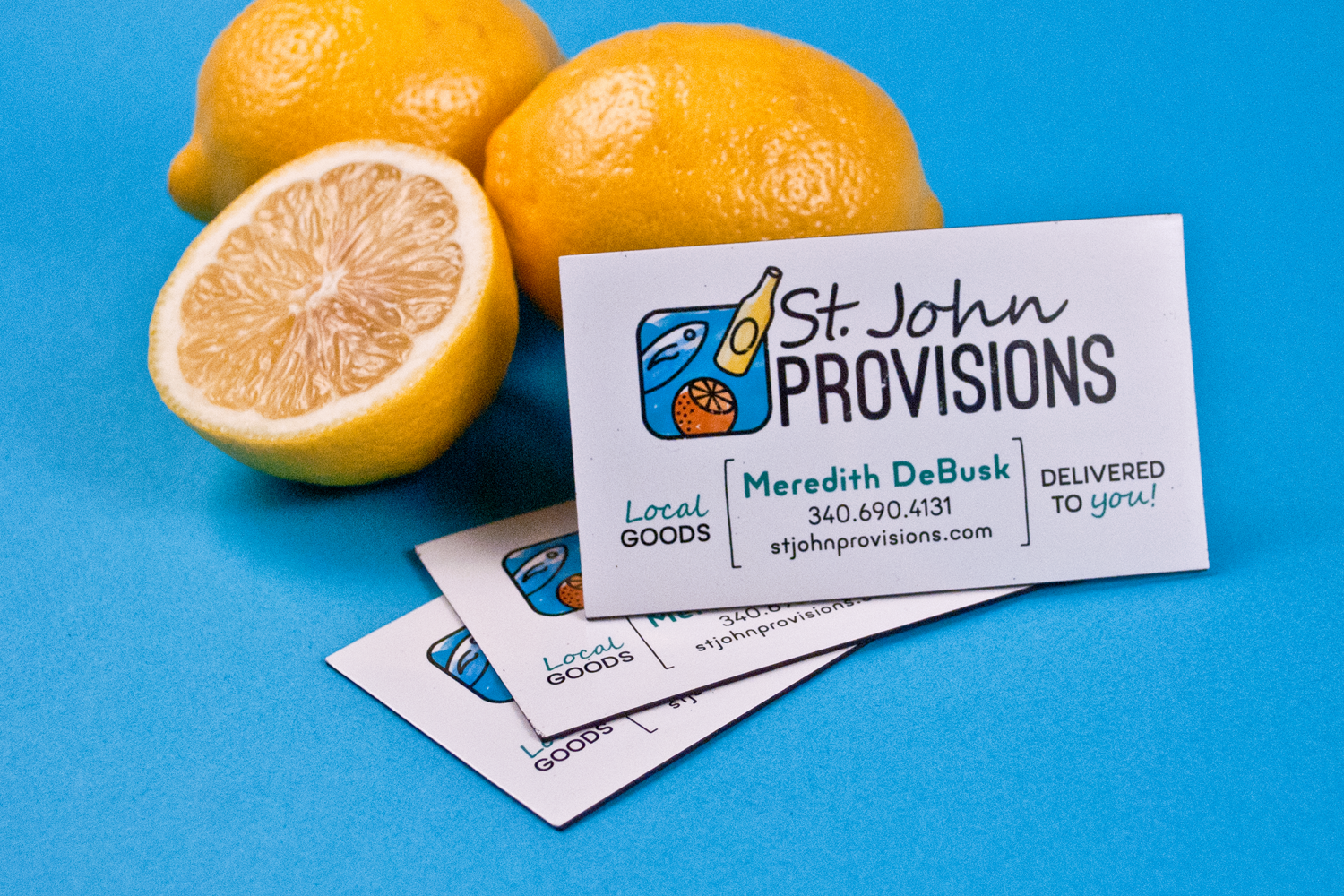 Magnet for coolers and refrigerators for easy contact info for refills