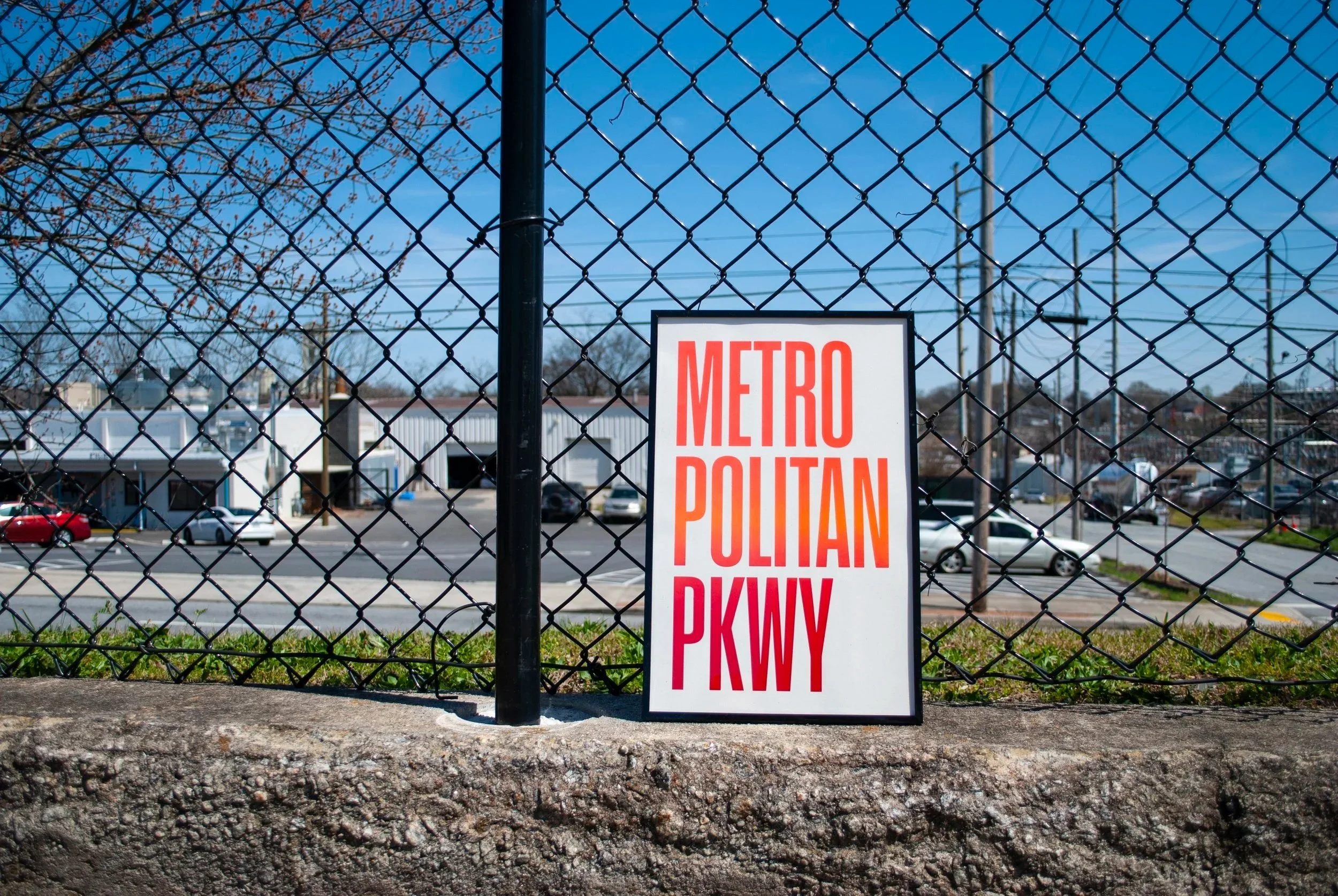 Collaboration with Press Shop Summerhill, screen printed poster series of Atlanta streets