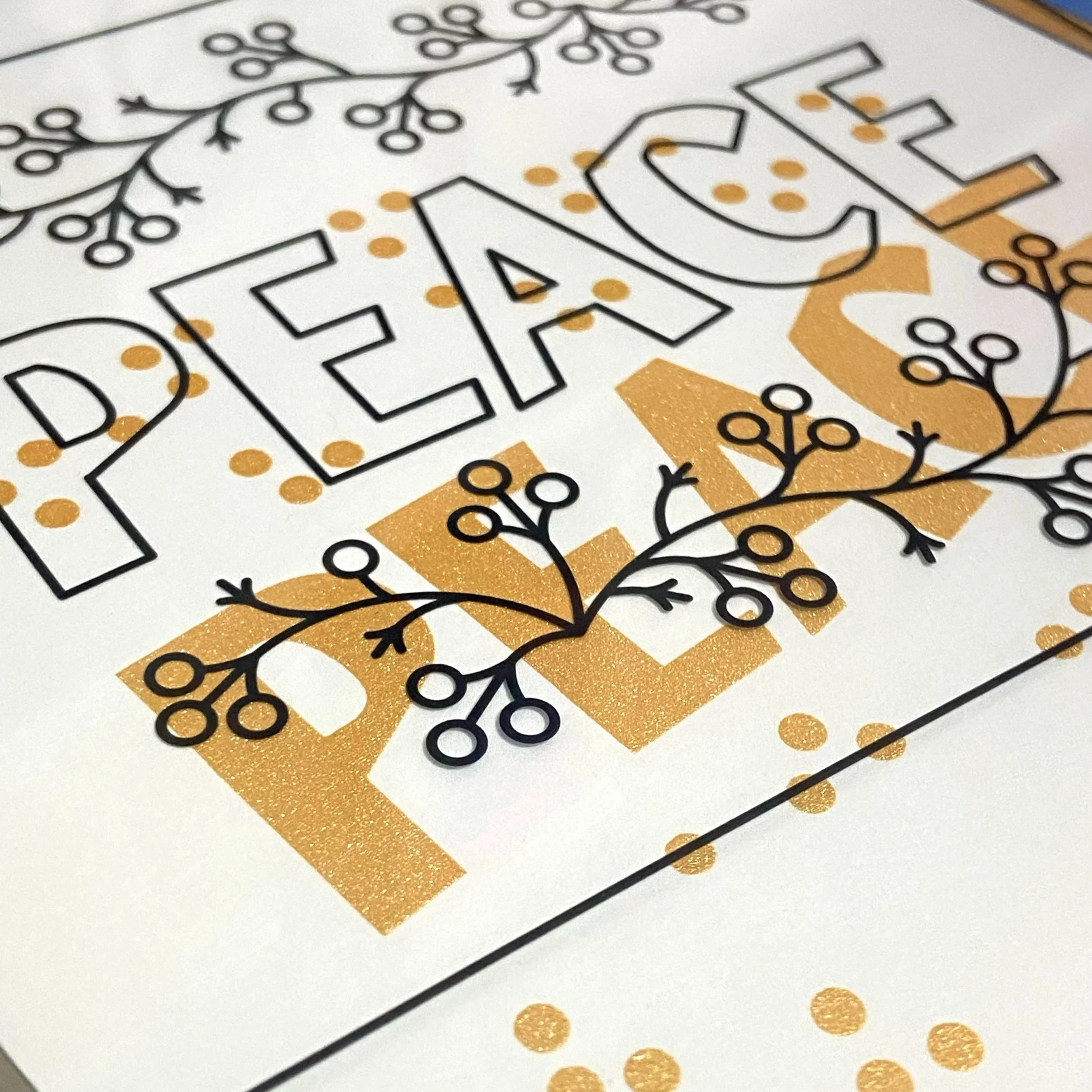 Setting up the second green layer onsite at The Victorian for live screen printing