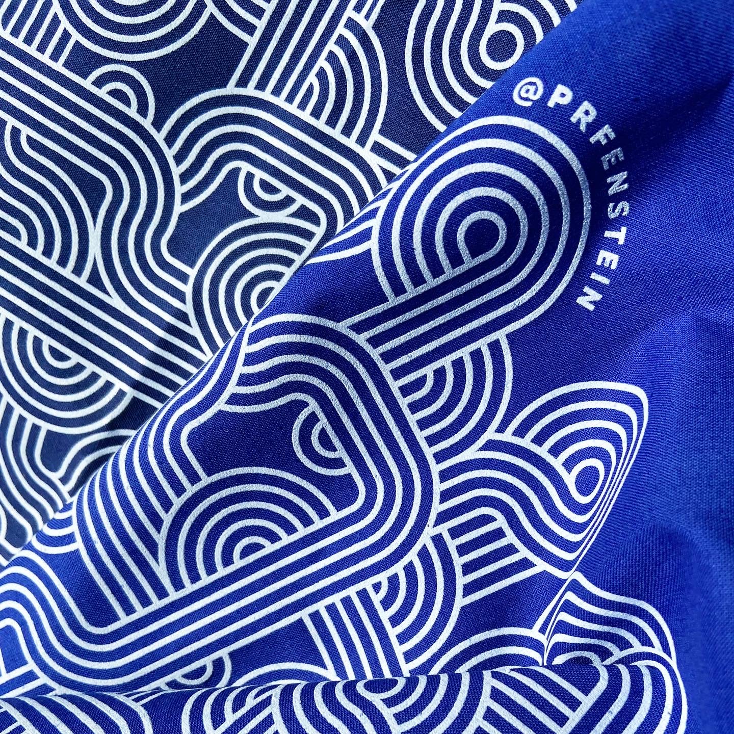 Illustrated pattern for bandanas, self-directed merch design