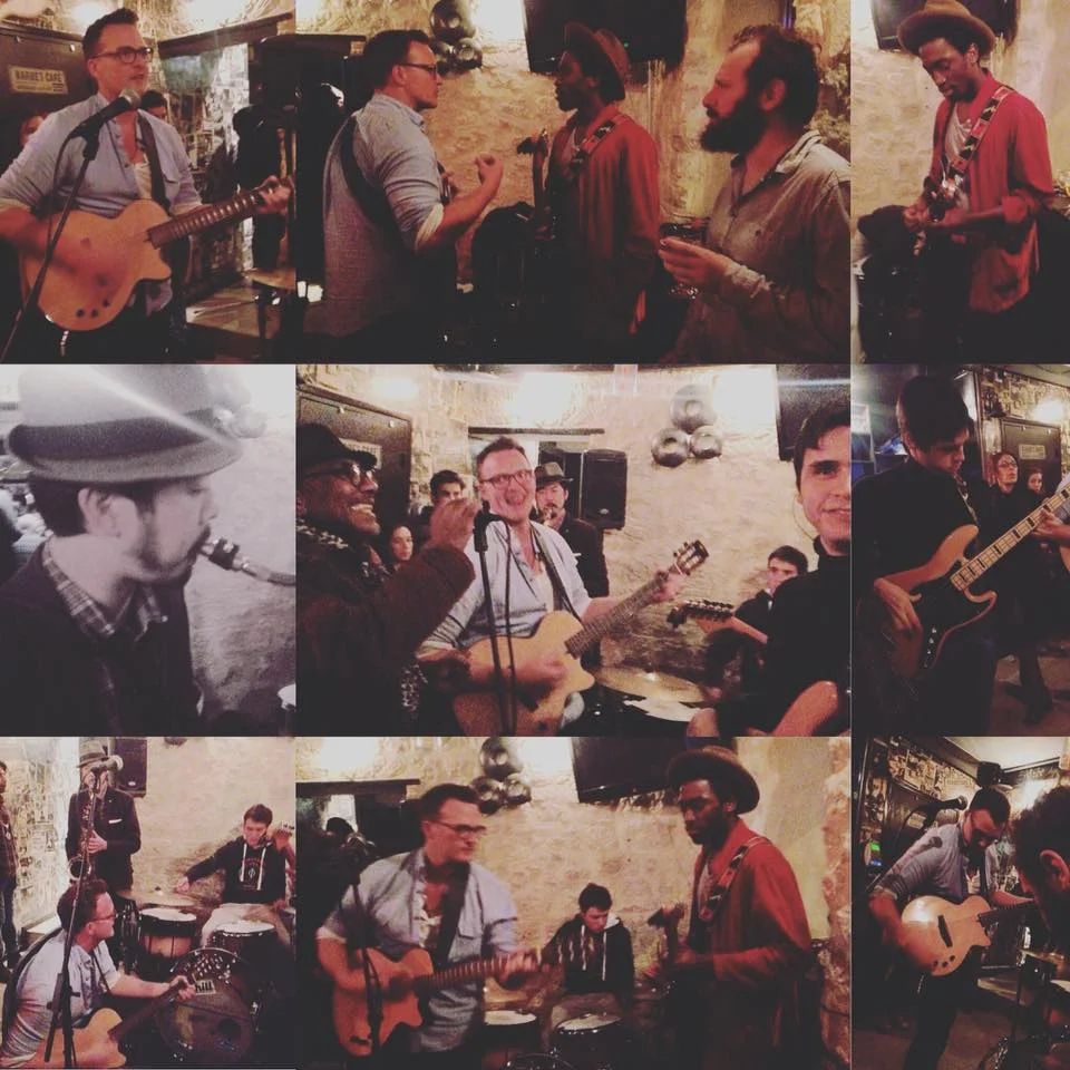 Sat in with the band tonight at Le Paradis in Paris' Montmartre district. (#!!!!) Good news! Some of my rock n' roll songs seem to work in expiremental jazz form