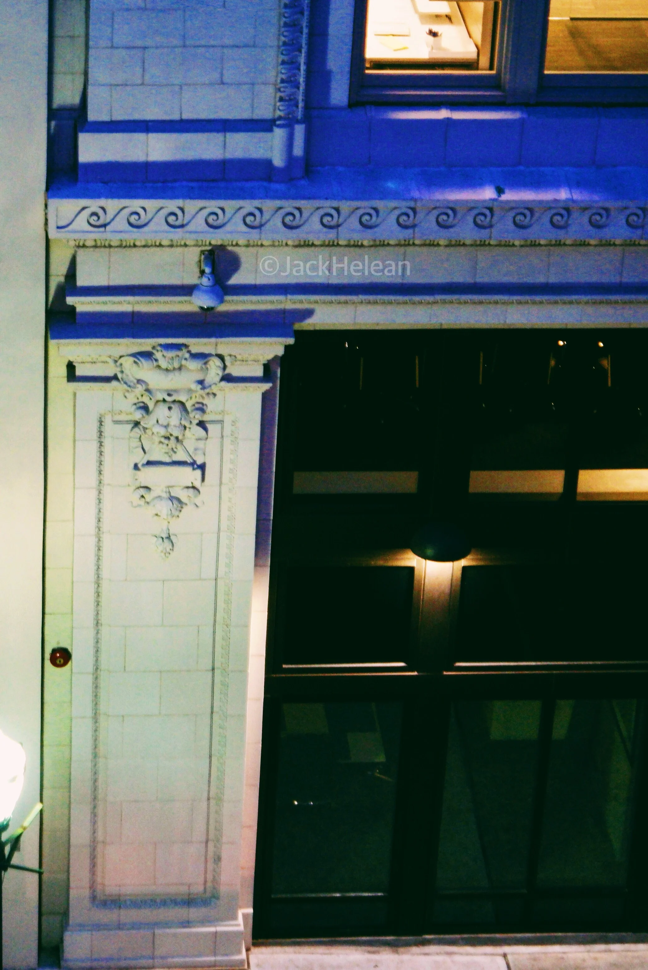 Architectural details on the Van Antwerp building.