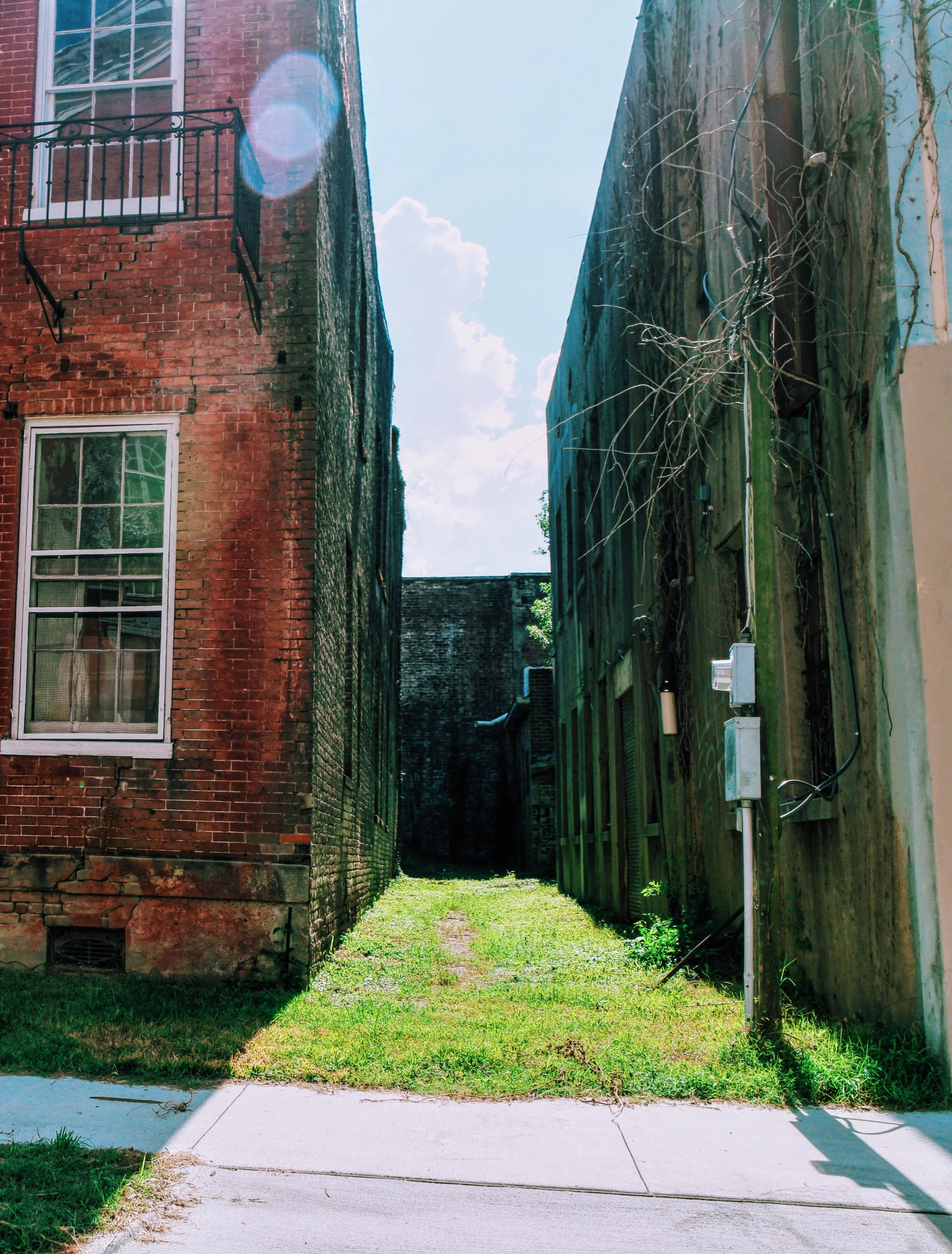 The alley beside the same house. 