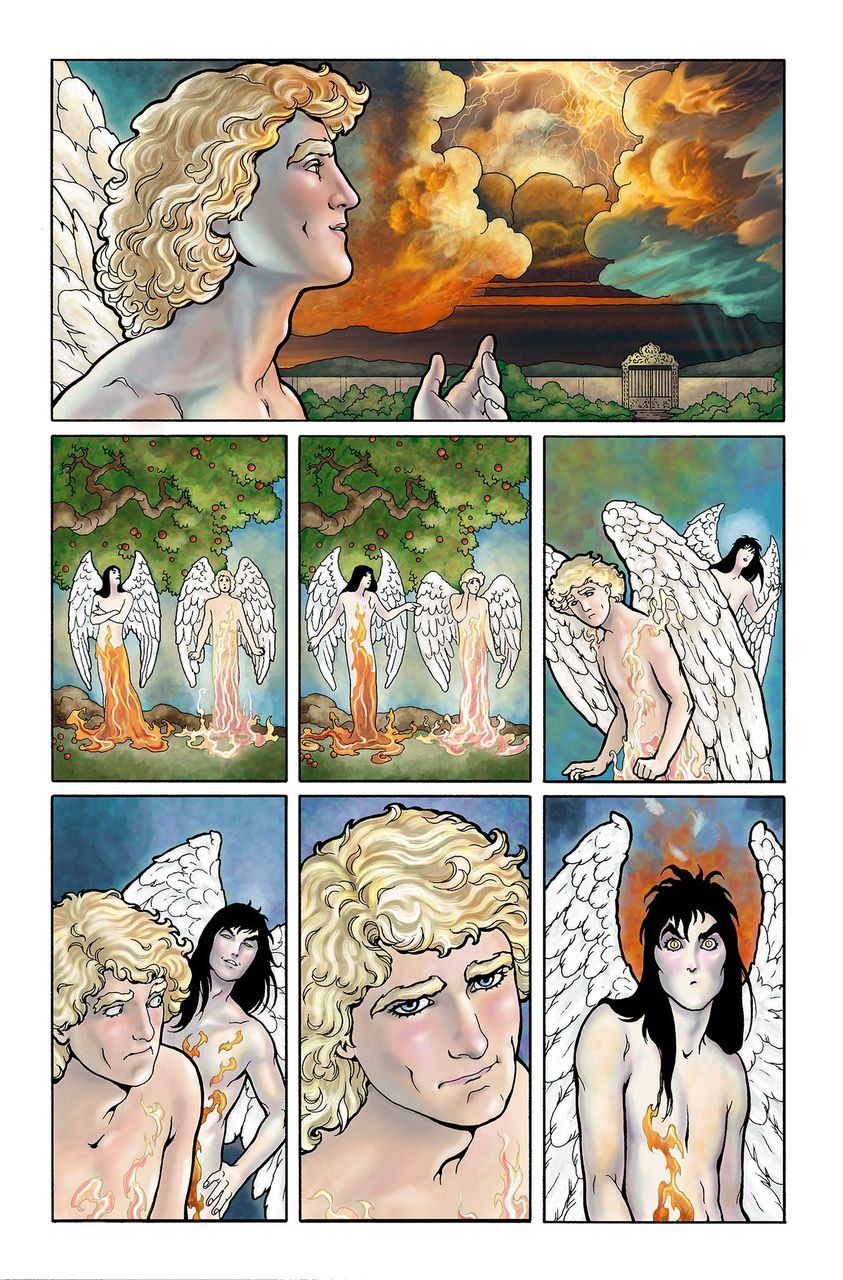 Good Omens Page 3 by Colleen Doran