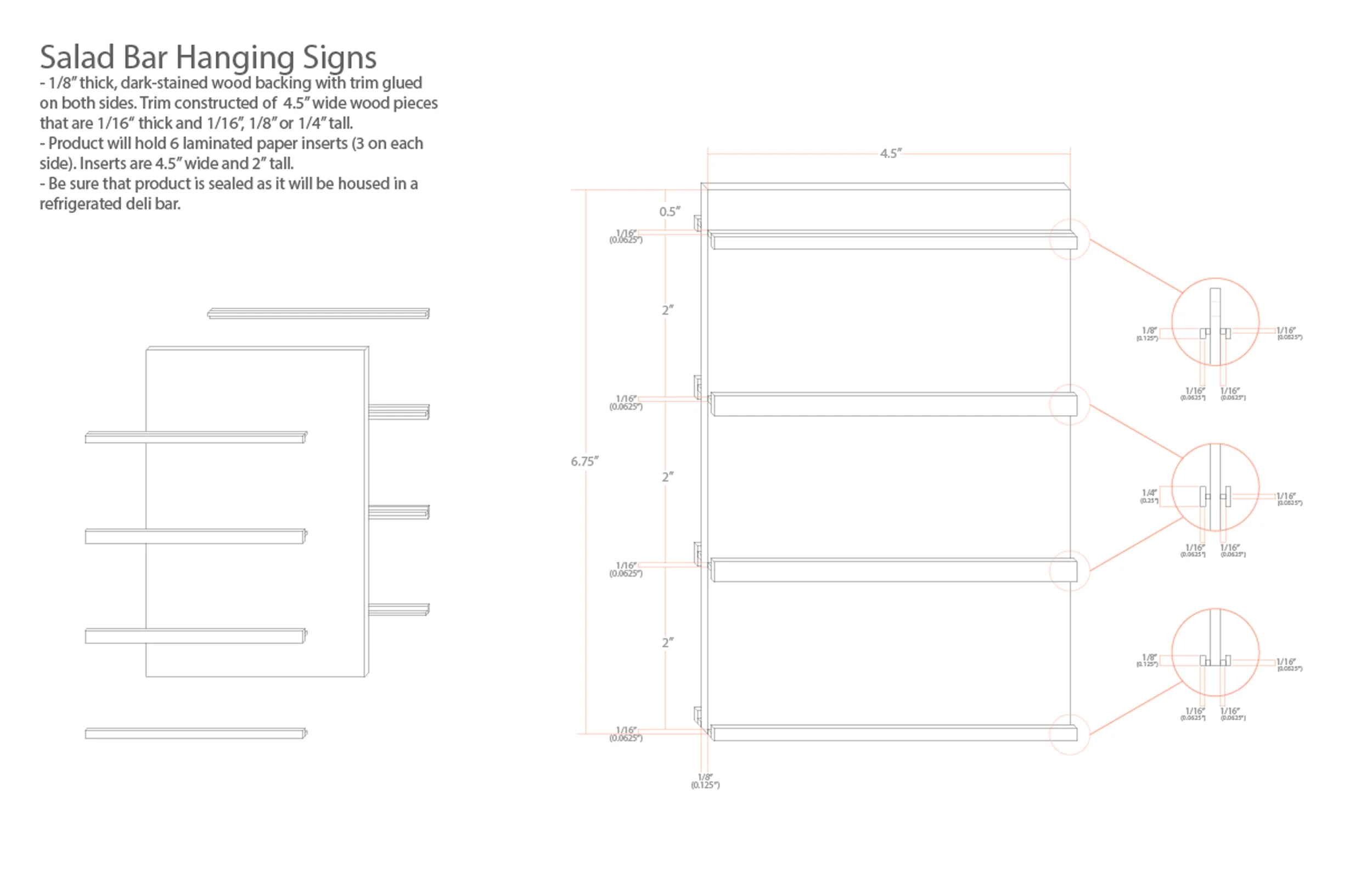 Salad Bar Signage Drawing File