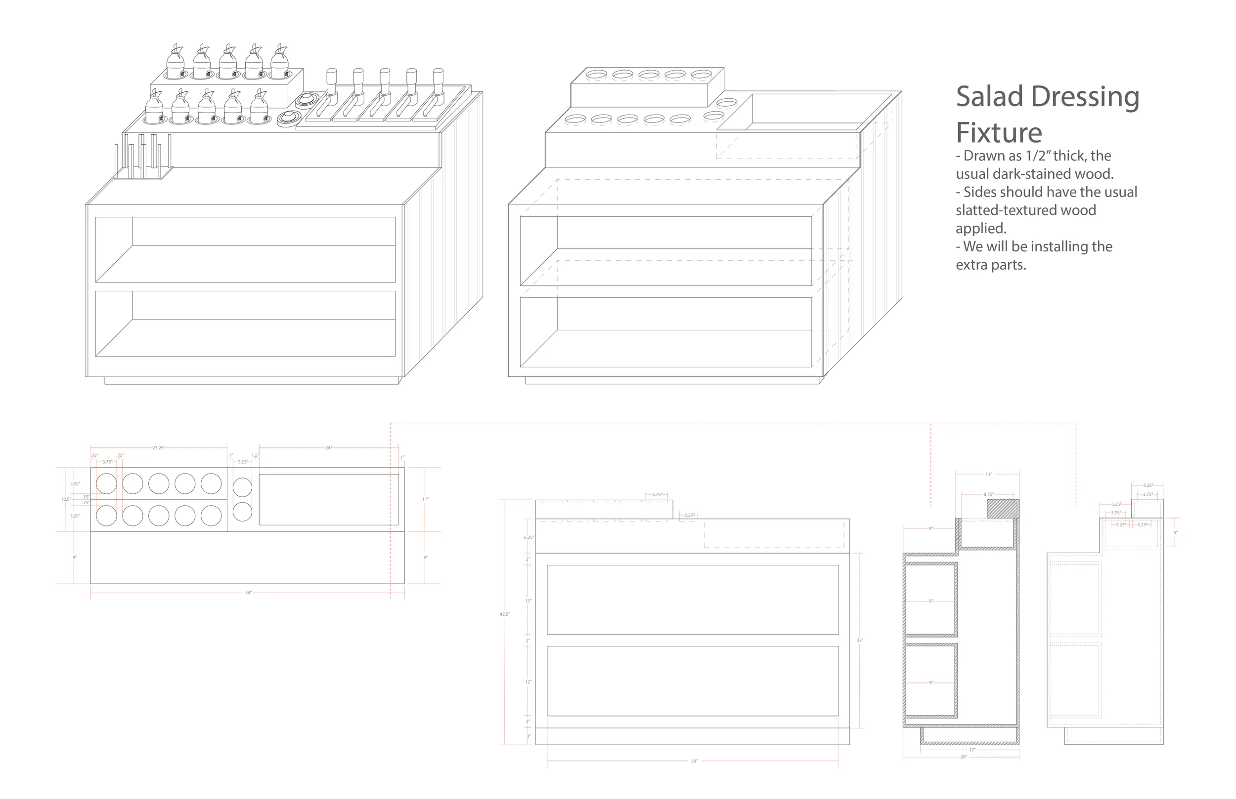 Drawing Files for Salad Bar Fixture
