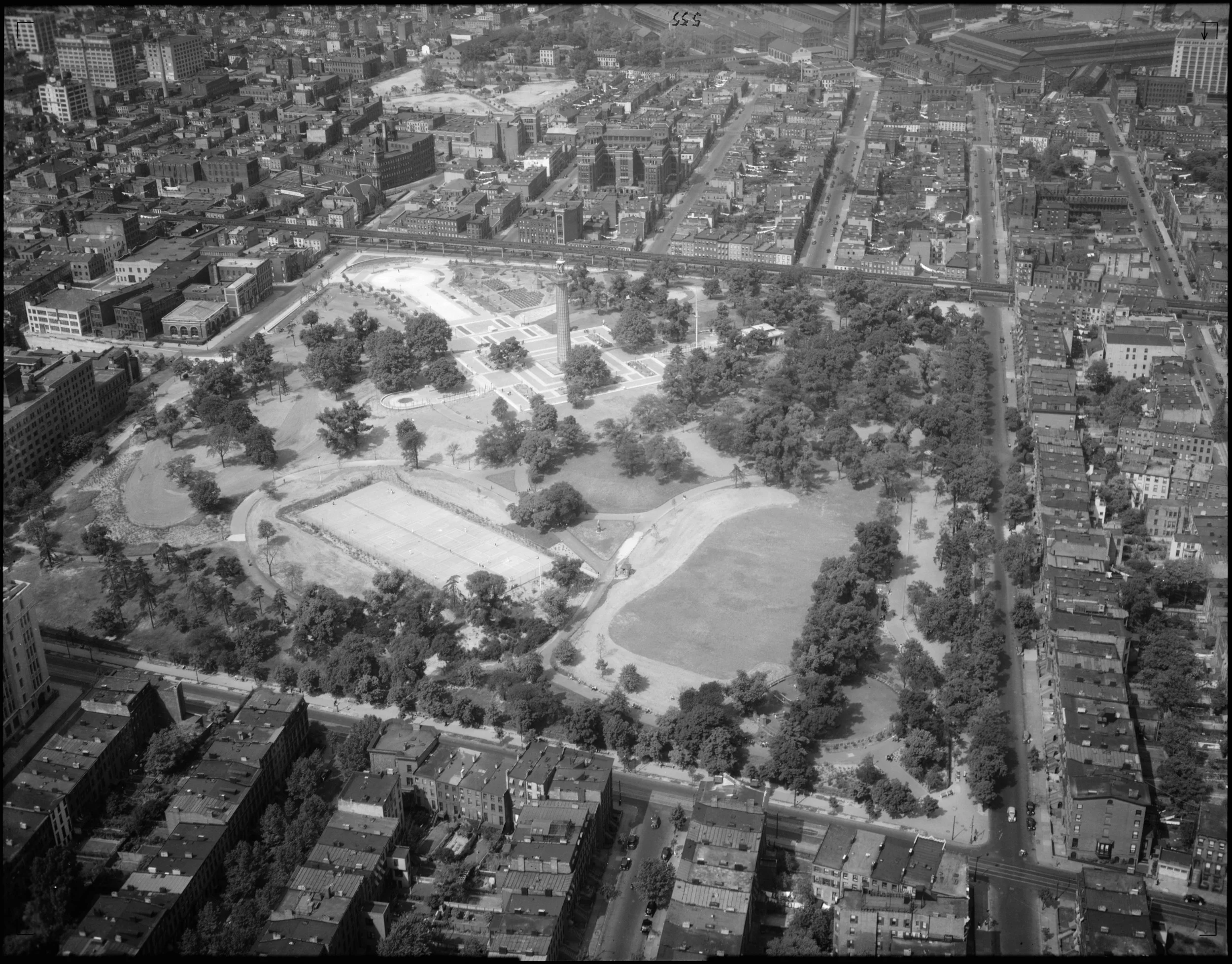 Aerial photo taken on September 8, 1937 Photo from New York City Parks Photo Archive