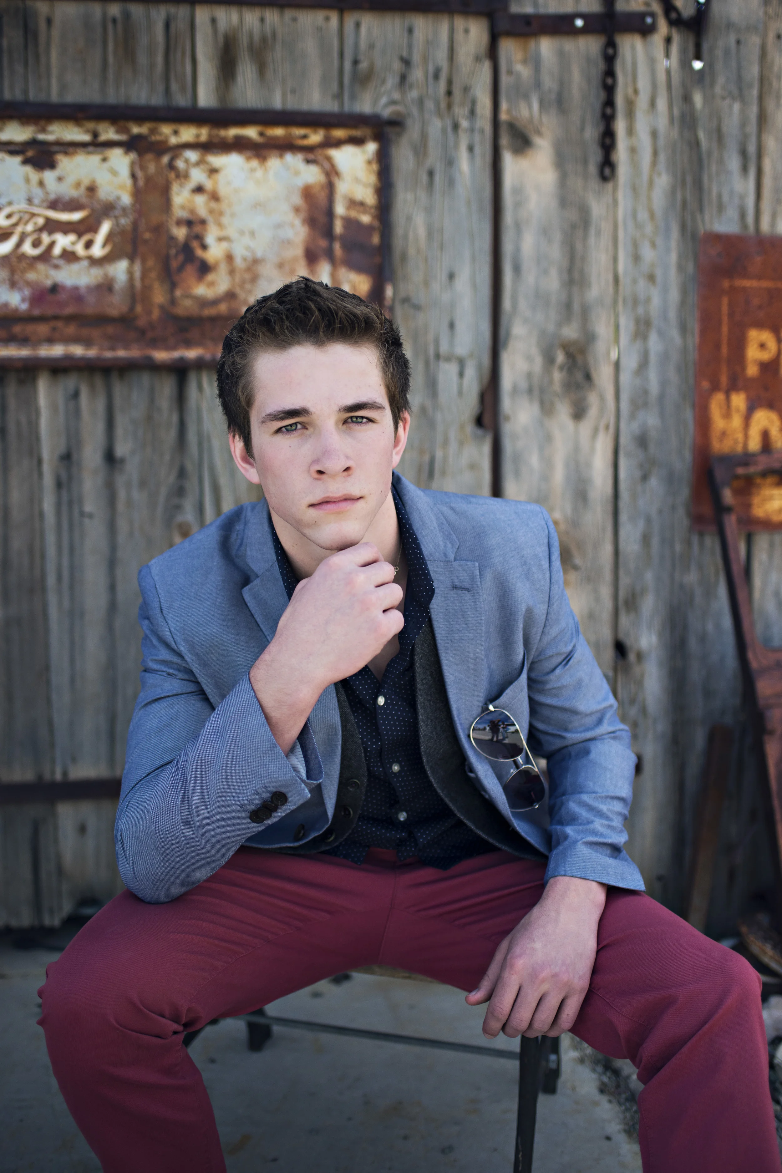 Stylish young man wearing H&M clothing. 