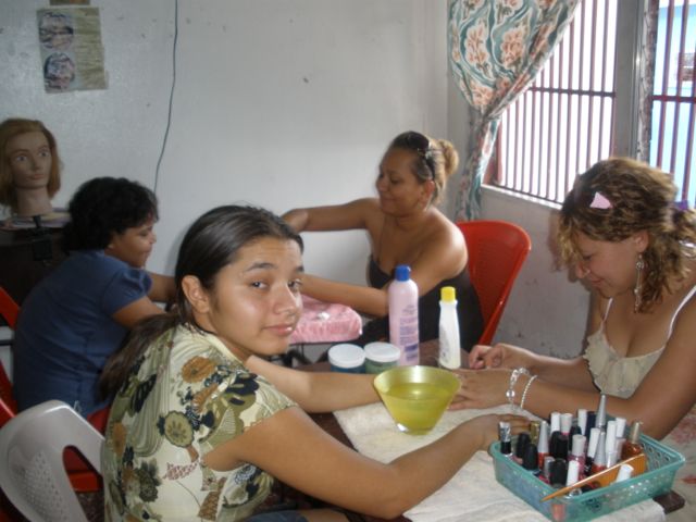 2009 Karen during her social service project while a student at Mi Esperanza 