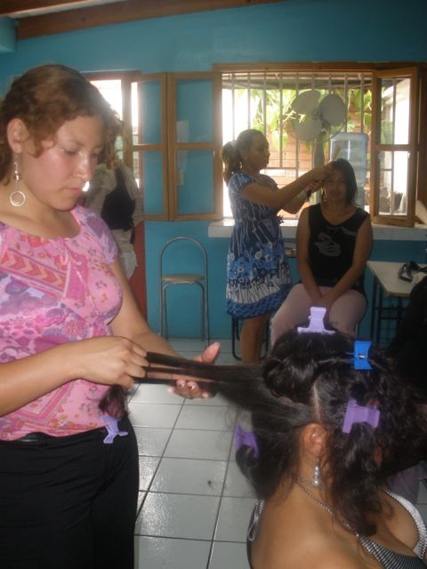  2009 Karen in training at Mi Esperanza 