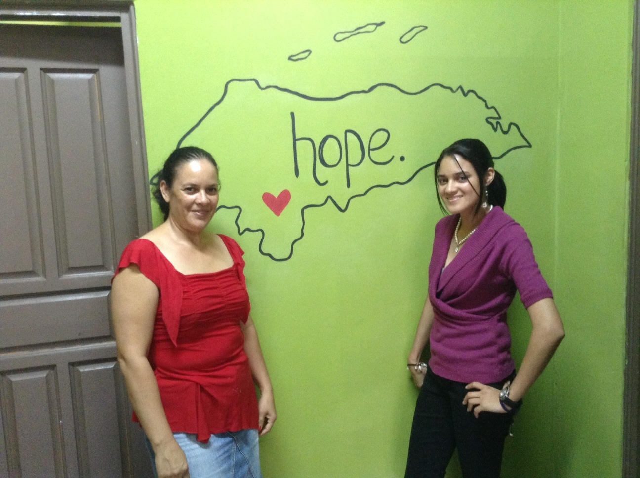  Reyna and Heydie at the Mi Esperanza Center 2014 