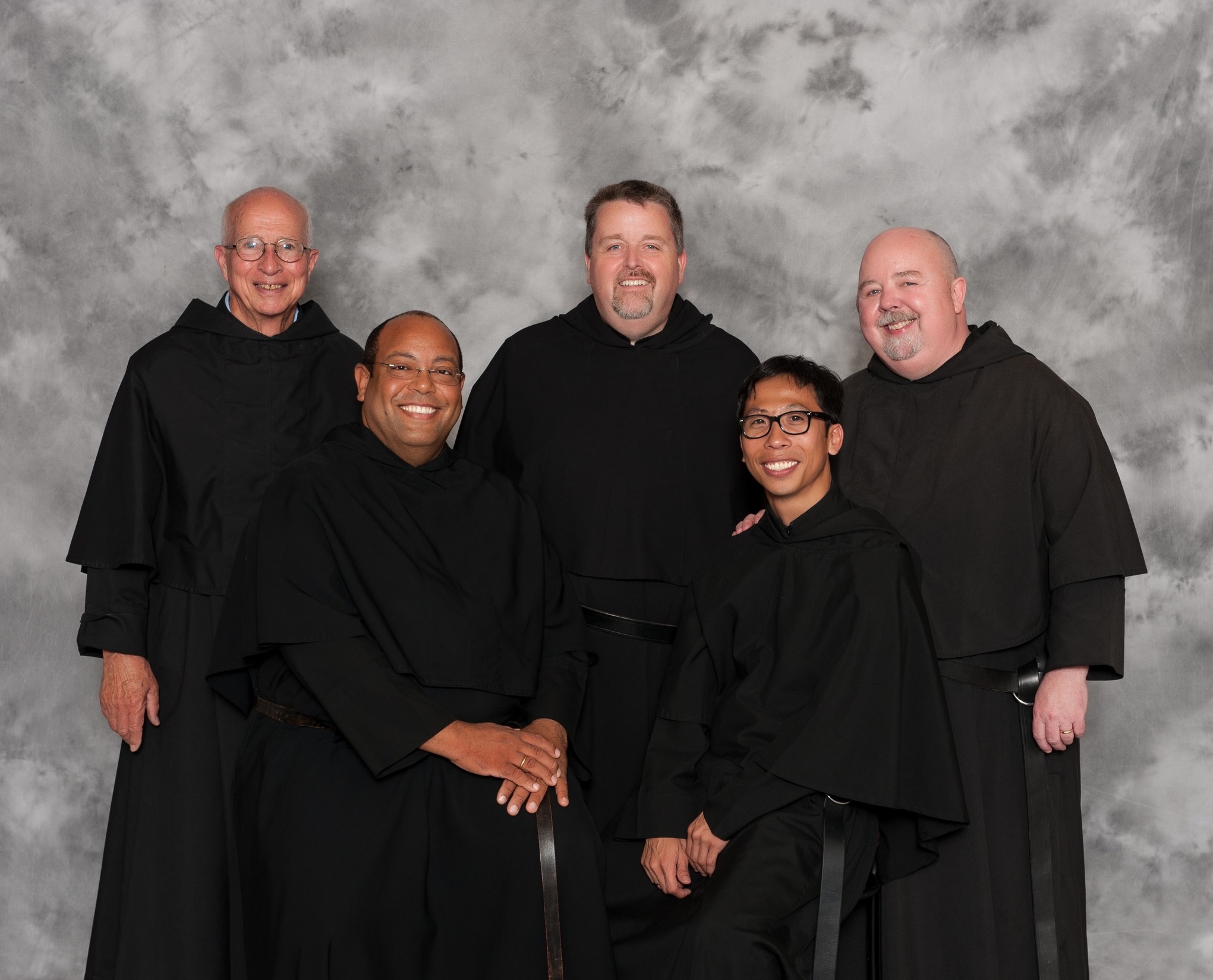 The Vocations Team for the Augustinians, building a "Culture of Vocation" across the United States in Canada includes (from left) Fr. Thomas Whelan, O.S.A.; Fr. Jorge Cleto, O.S.A.; Fr. Tom McCarthy, O.S.A.; Fr. Richie Mercado, O.S.A.; and Fr. Joe Murray, O.S.A.