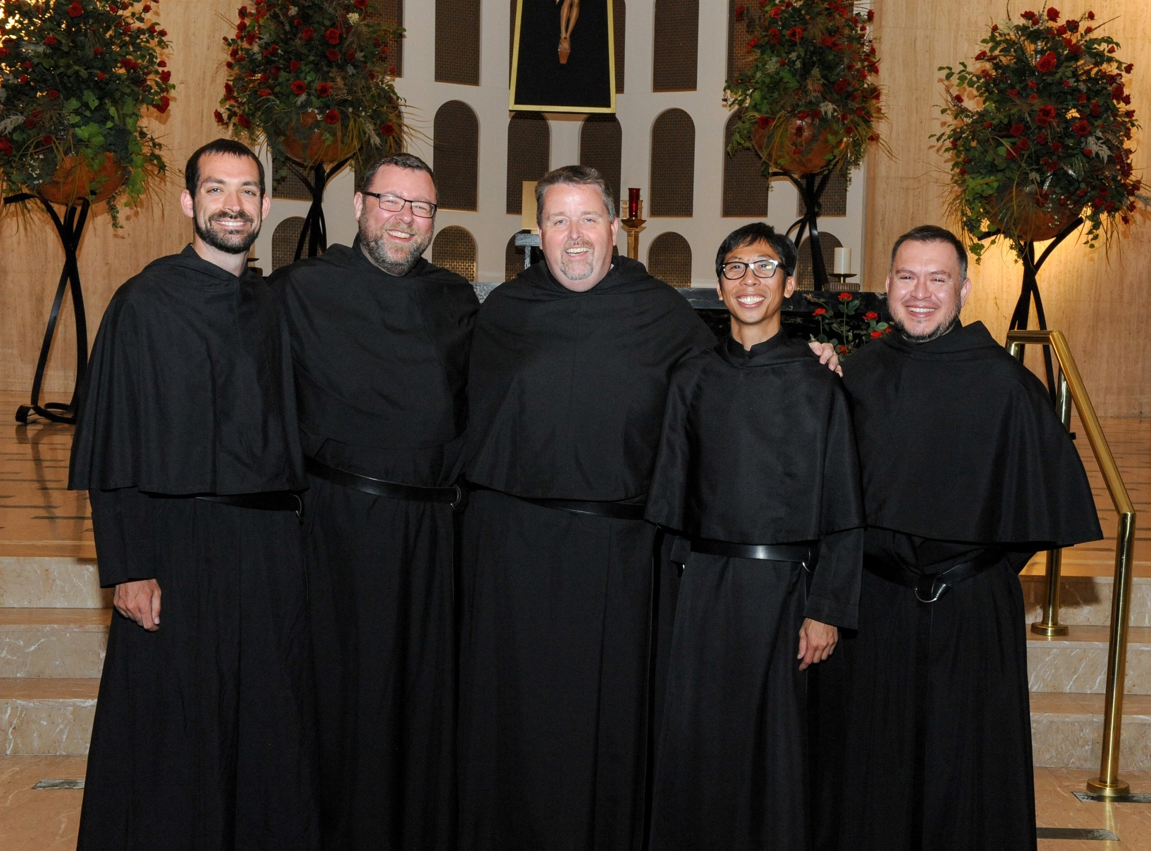 Whether or not if an Augustinian is a priest or a lay brother, all share the same black habit once they profess their first vows