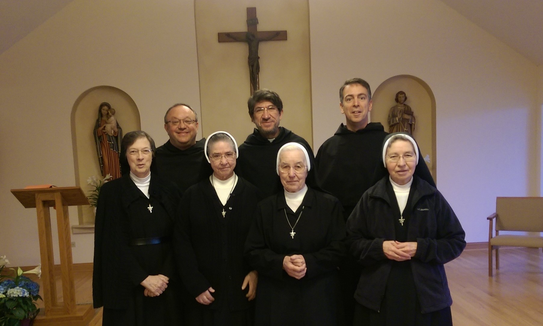 The Augustinian Nuns in New Lenox, Illinois, visited by the Prior General in April, 2015