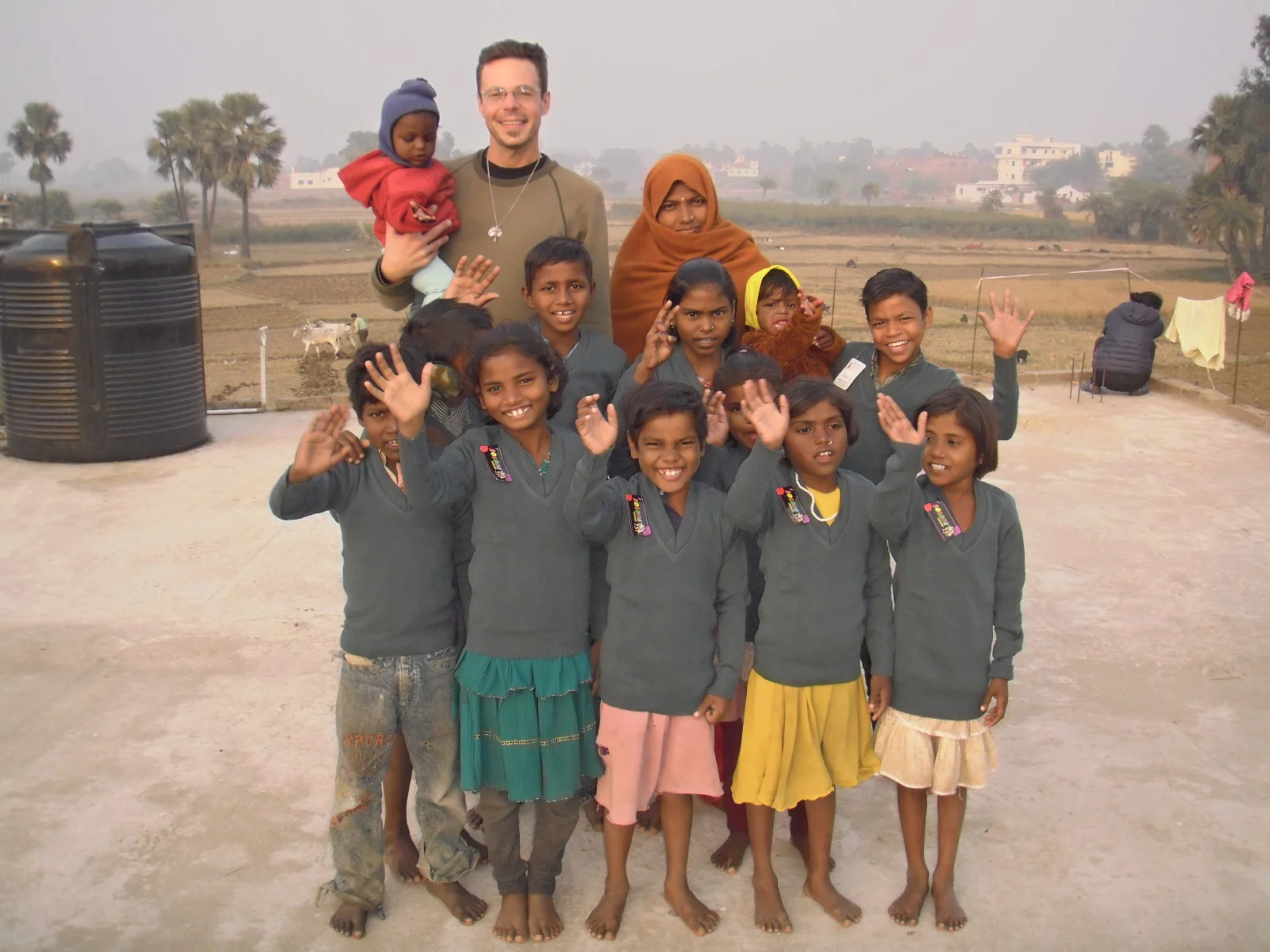 Br. Baiocco at Children's Home in India