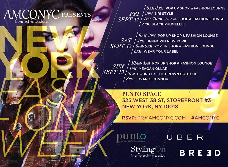 NEW YORK FASHION WEEK, SEPT. 2015- FOUR RUNWAY PRESENTATIONS