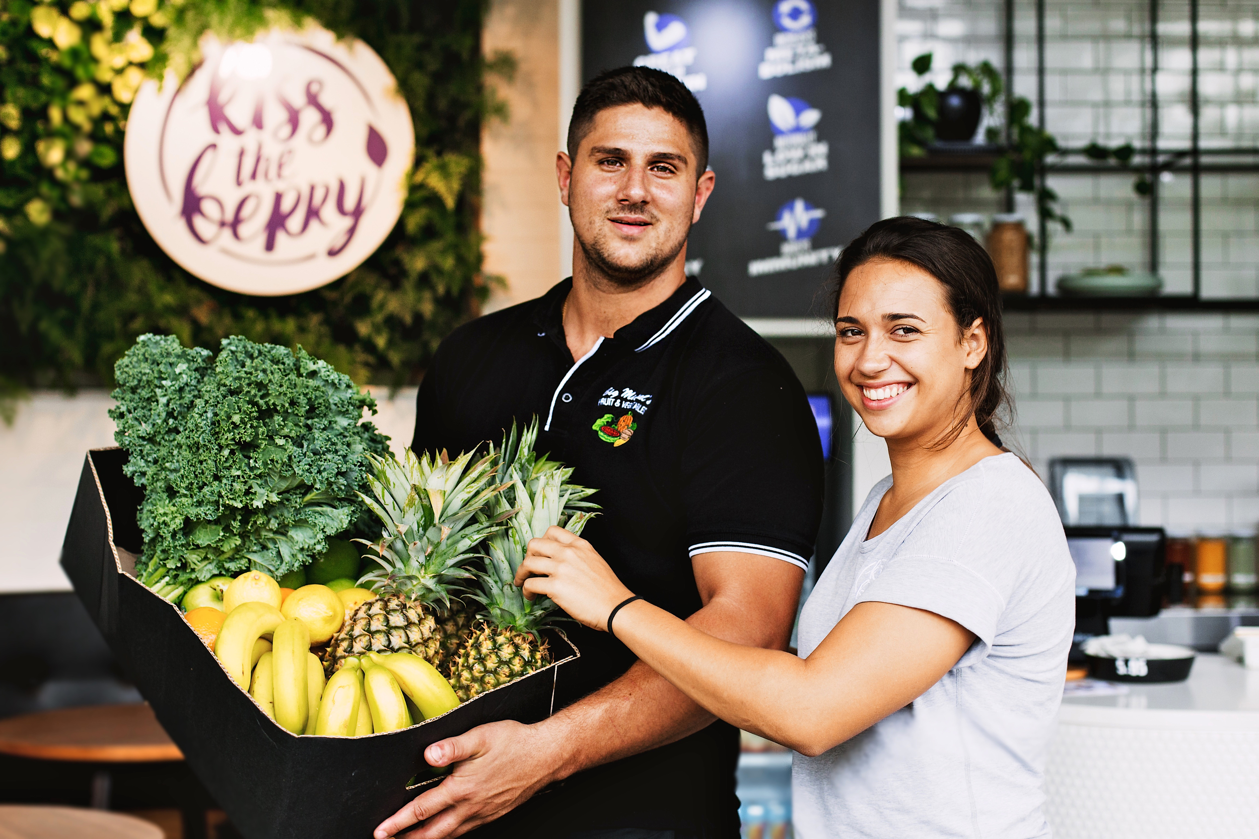 Peter Marinos from Big Michael's and KTB Co-Founder Keziah.