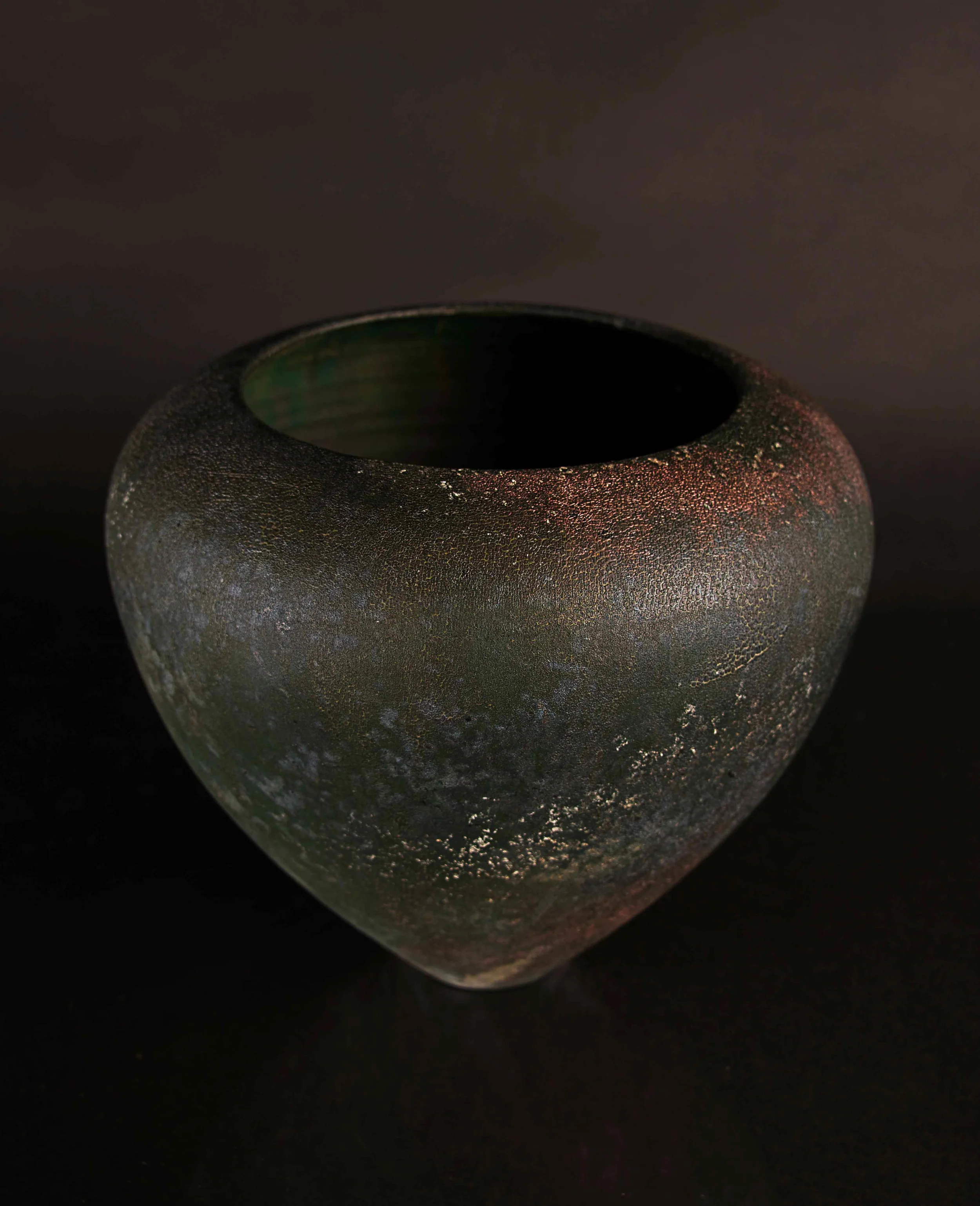 Copper Matt Raku Form 2013