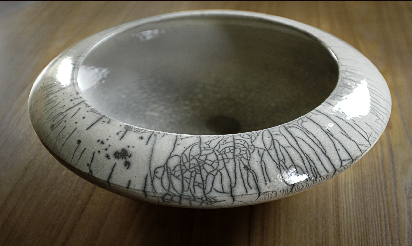   White Raku Bowl 2013  