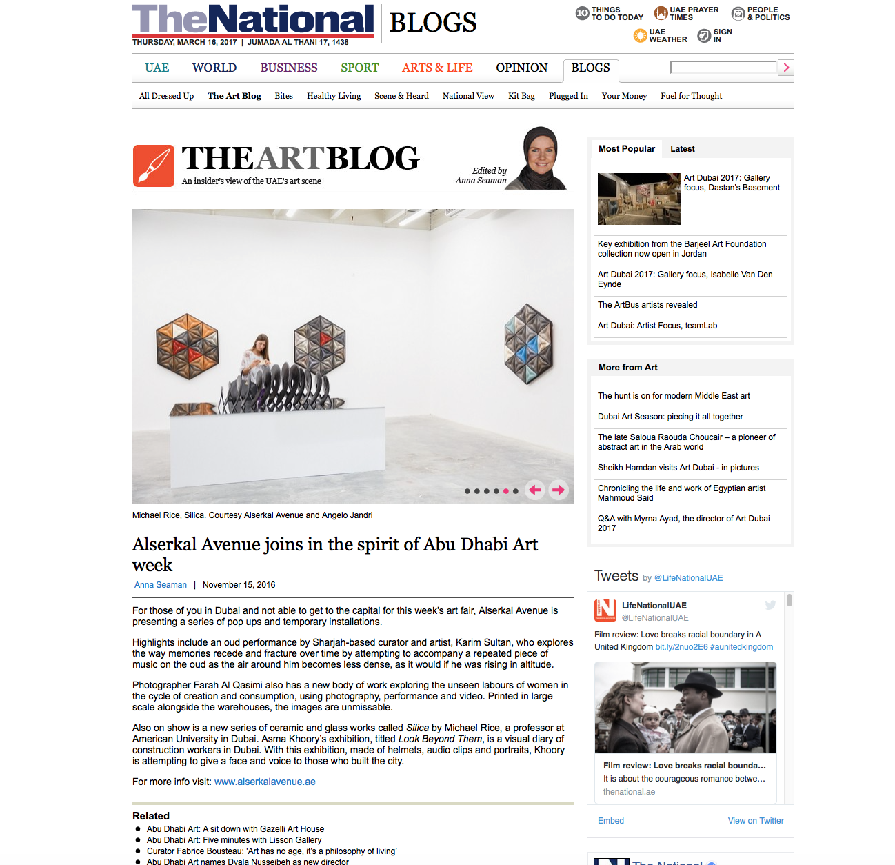 Silica Show Coverage in The National