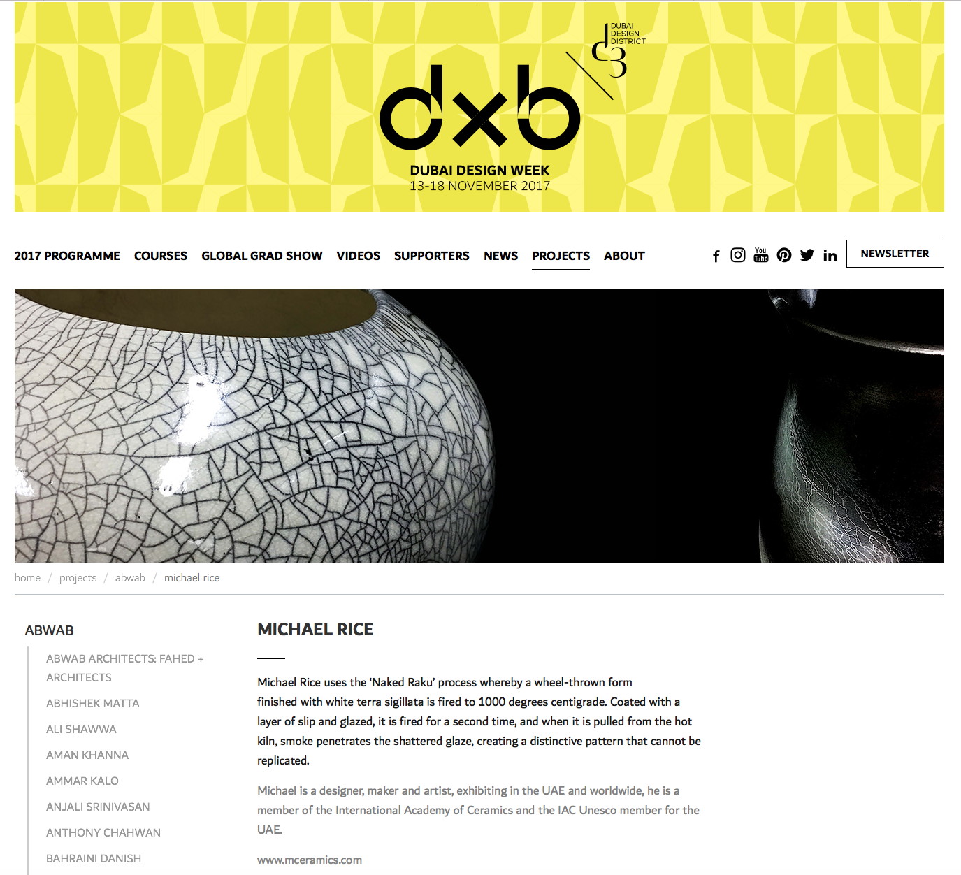 Featured as one of the artists participating in the "Abwab' exhibition as part of @dubaidesignweek 2017 at @D3