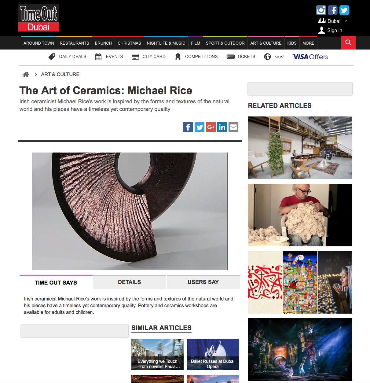 Featured in Time Out 
