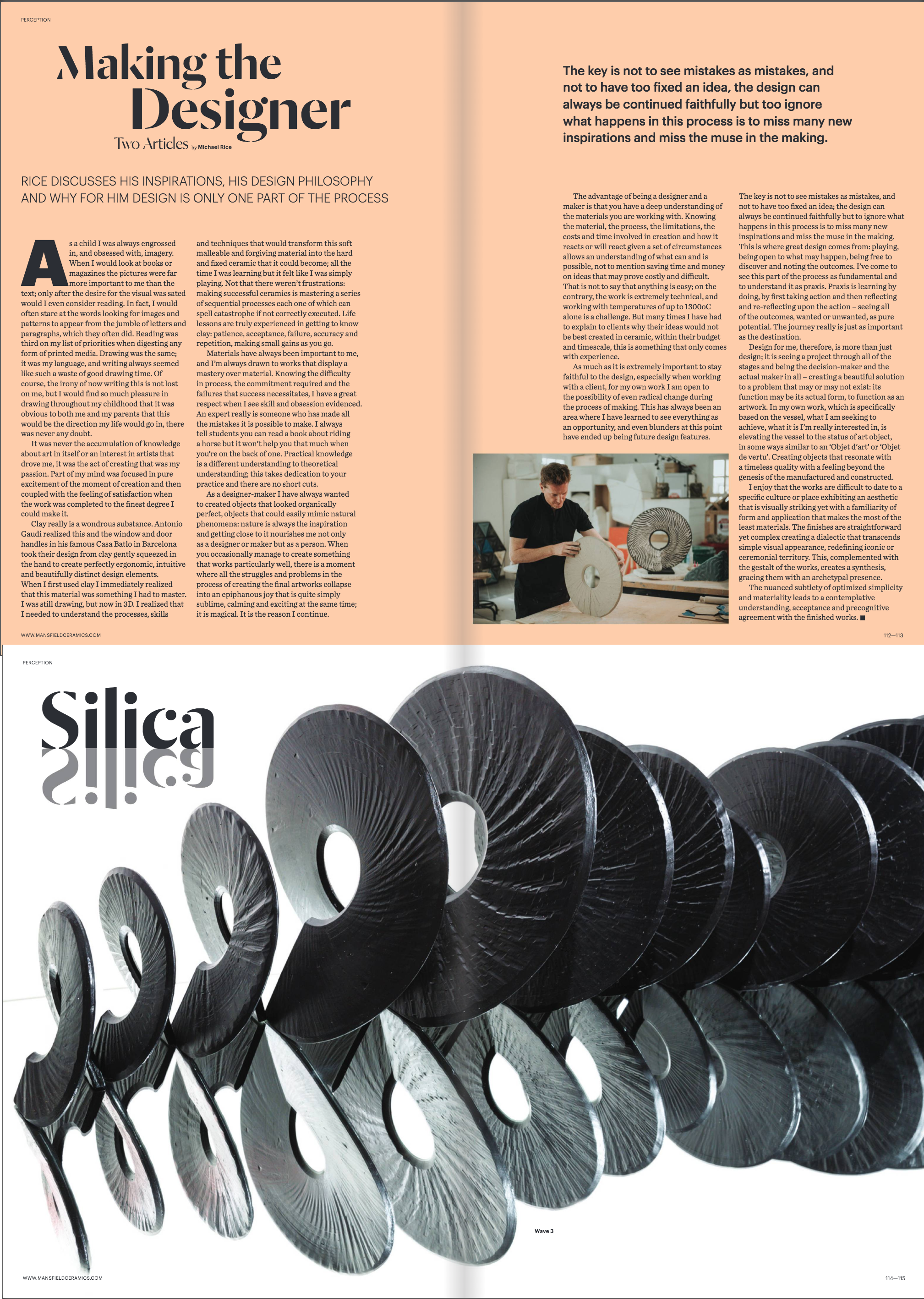 Featured in Ceramics Art and Perception edition 108