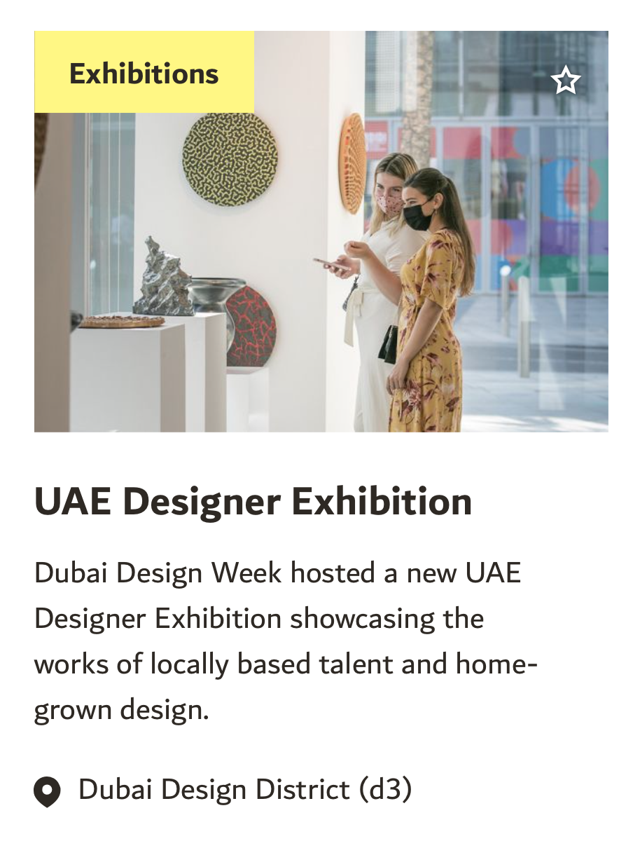  As part of Dubai Design Week I exhibited in the UAE designers exhibition.  