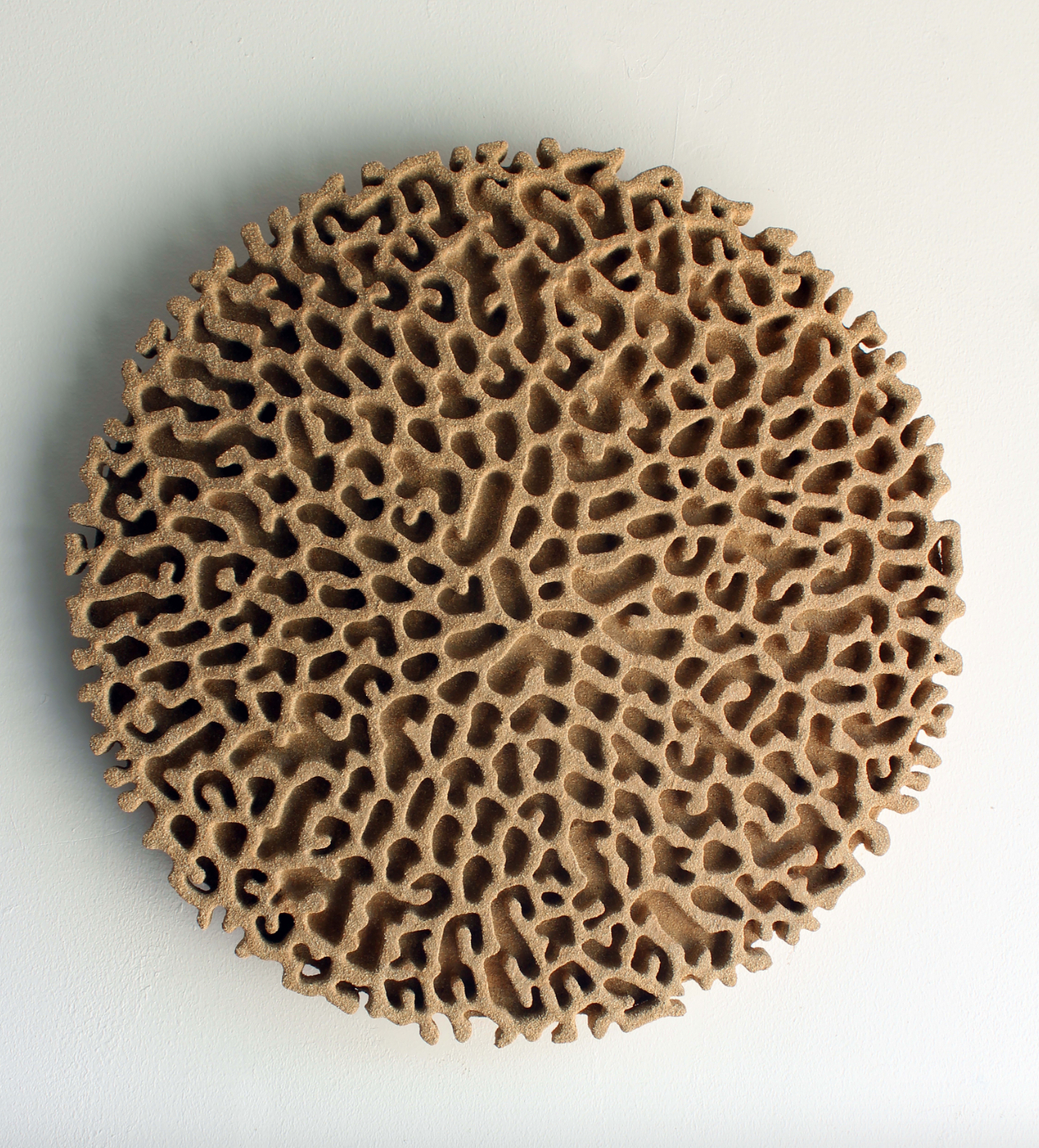  Axosmilia Stoneware 60x60 W. This was part of a new body of work made during the Covid 19 lockdown in 2020. 