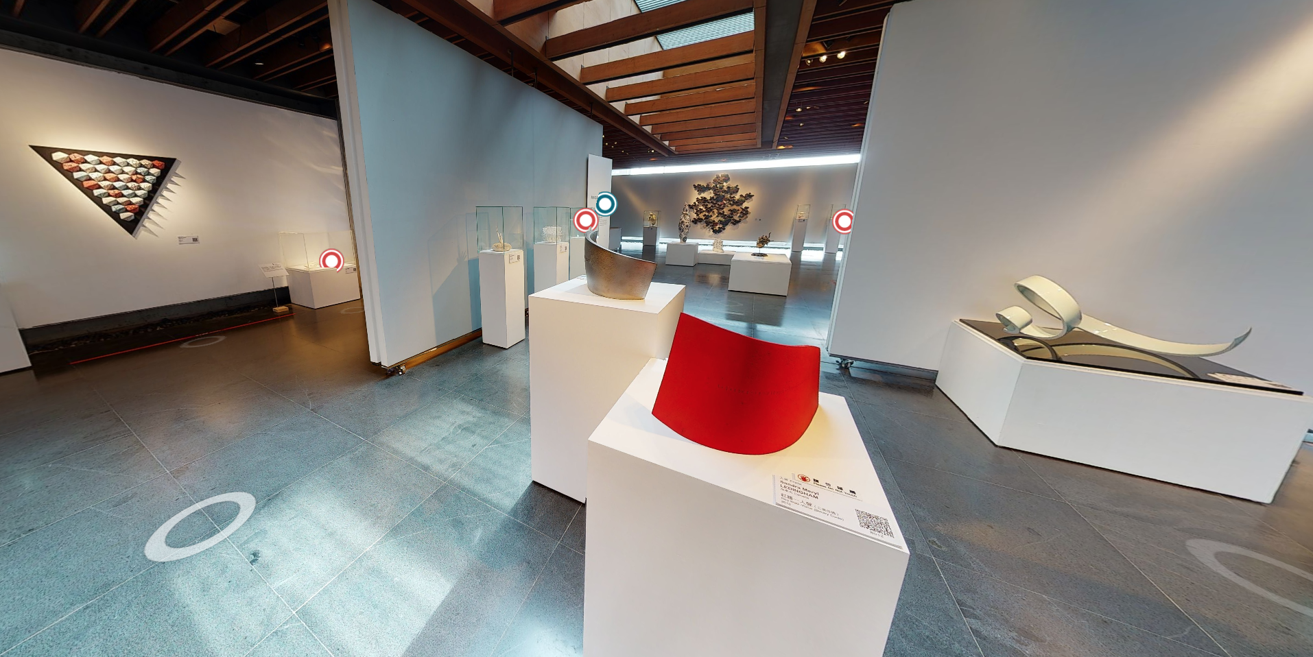  Still of my work from the beautiful exhibition in the New Taipei City Yingge Ceramics Museum, from Virtual Tour of The Taiwan Ceramic Biennale 2020, from Nov 20 to May 21.    https://my.matterport.com/show/?m=C2sq321tDP1&amp;lang=se     