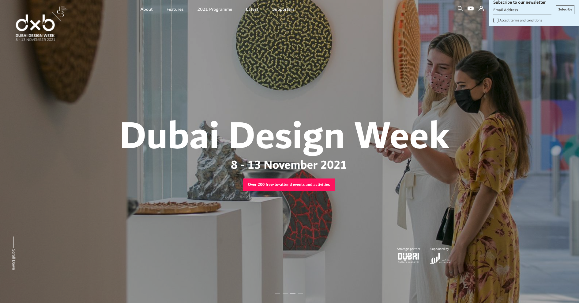 Featured in the Dubai Design Week 2021 Ad campaign 