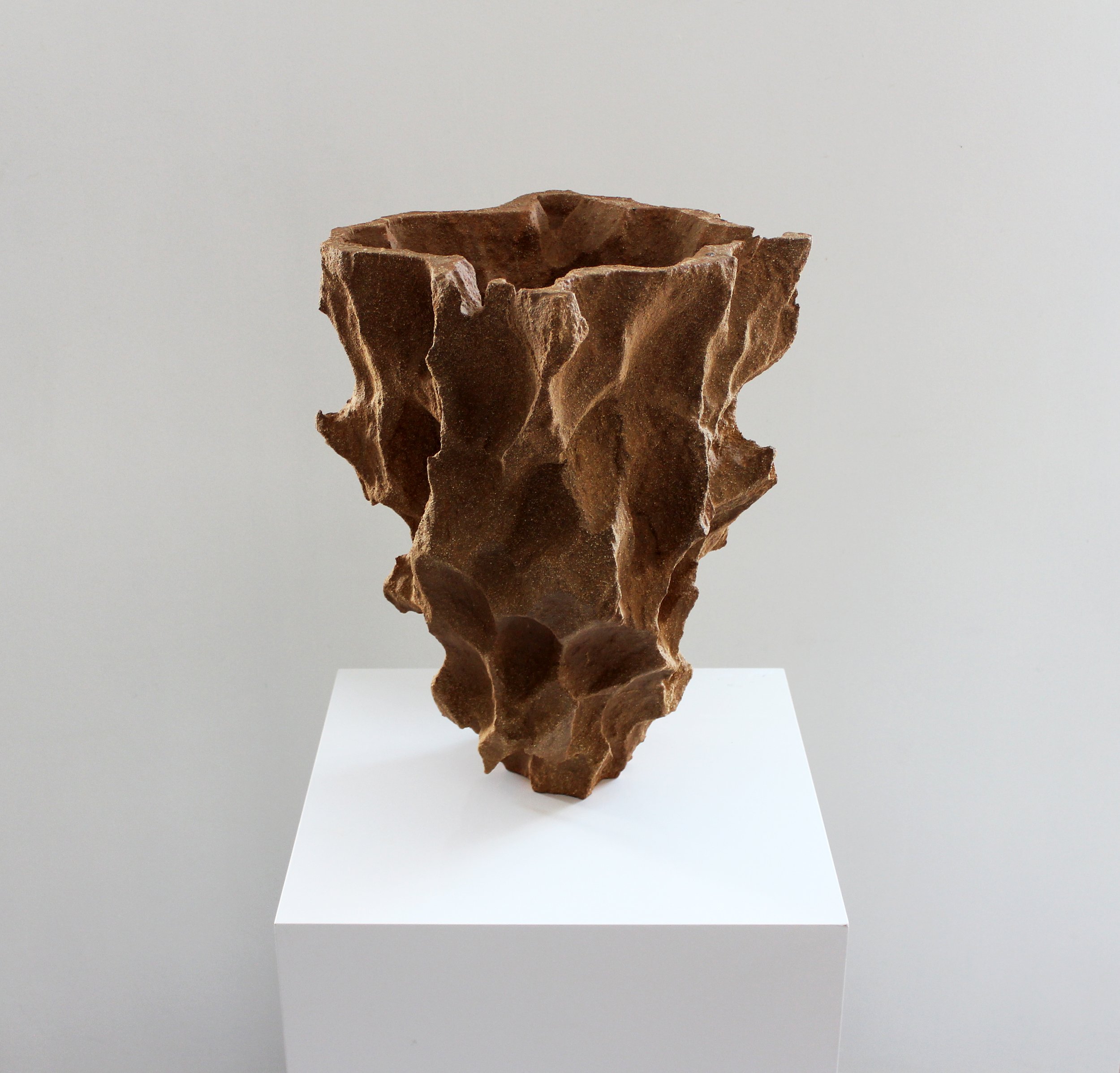  Ochre Sedimentary Vessel 2021, exhibited at @dubaidesignweek 2021 