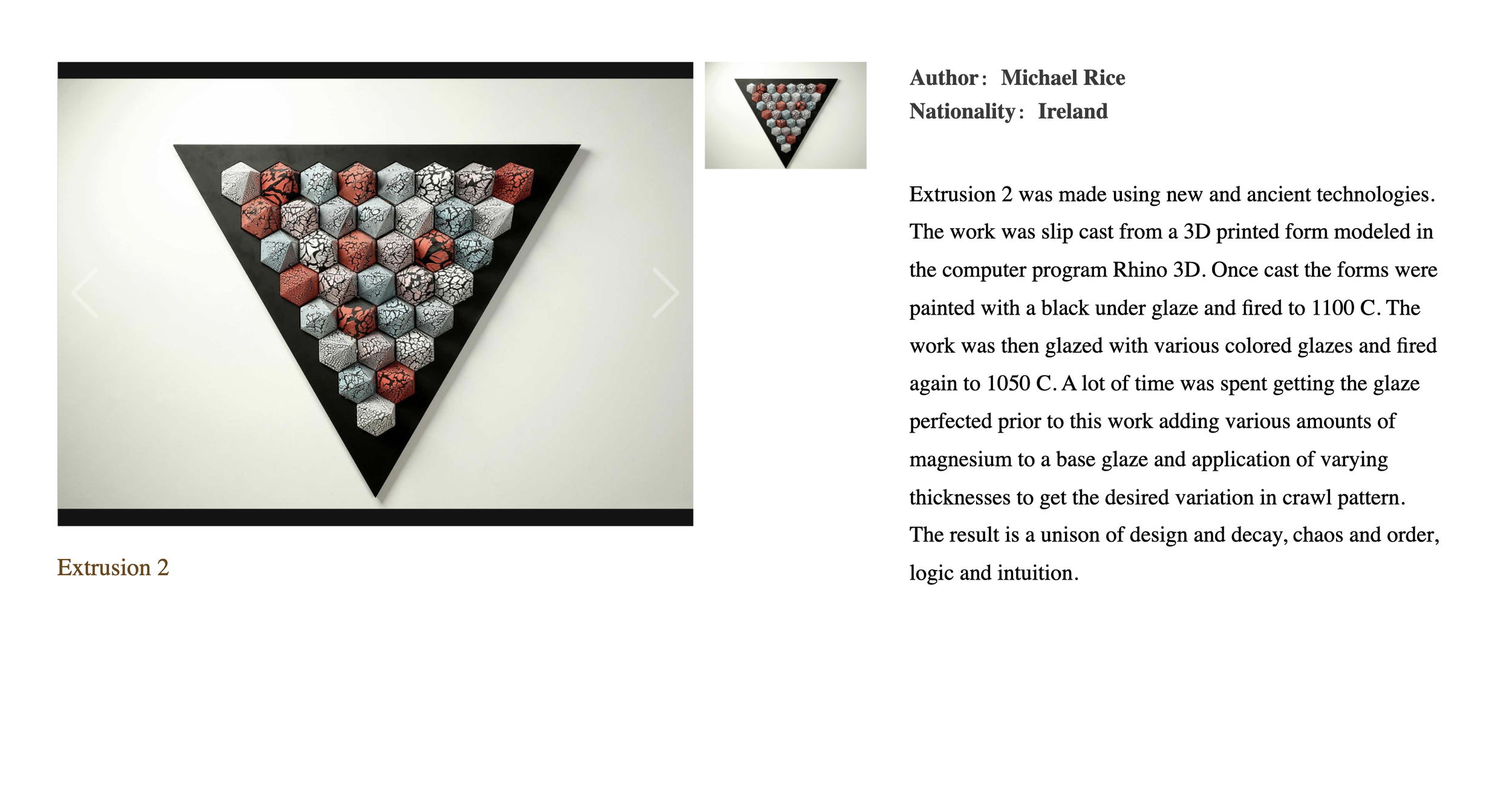 From the website of the 2020 Taiwan Ceramic Biennale