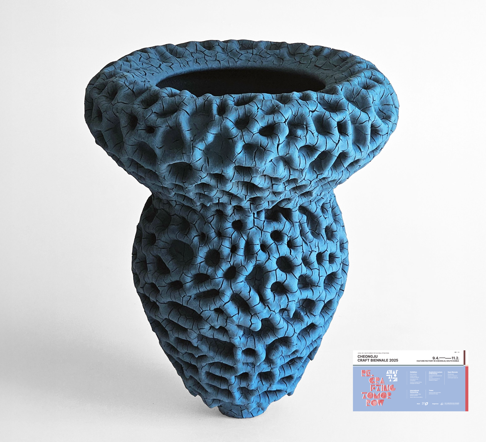 Sea Blue Coral Vessel has been selected as a finalist in the 2025 Cheongju International Craft Competition !!