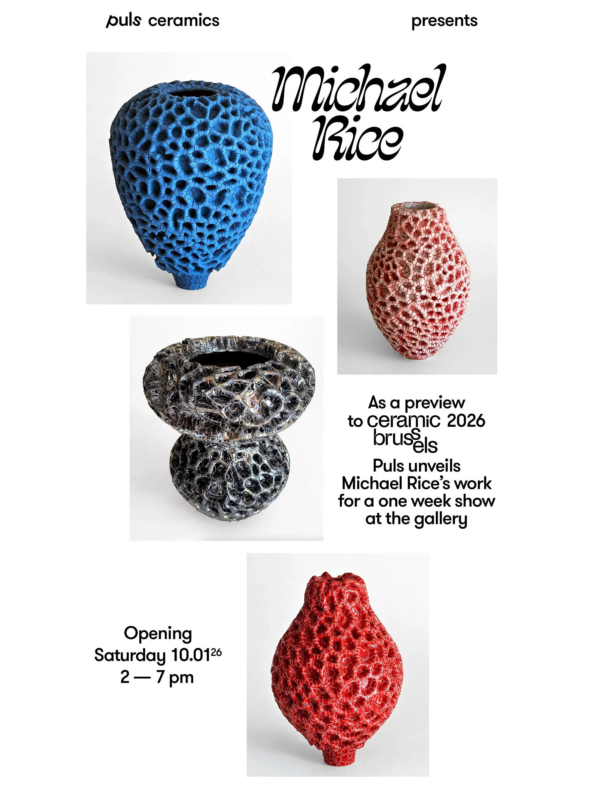  Im so excited to be exhibiting in a special preview to Ceramic Brussels with @Pulsceramics !!! 